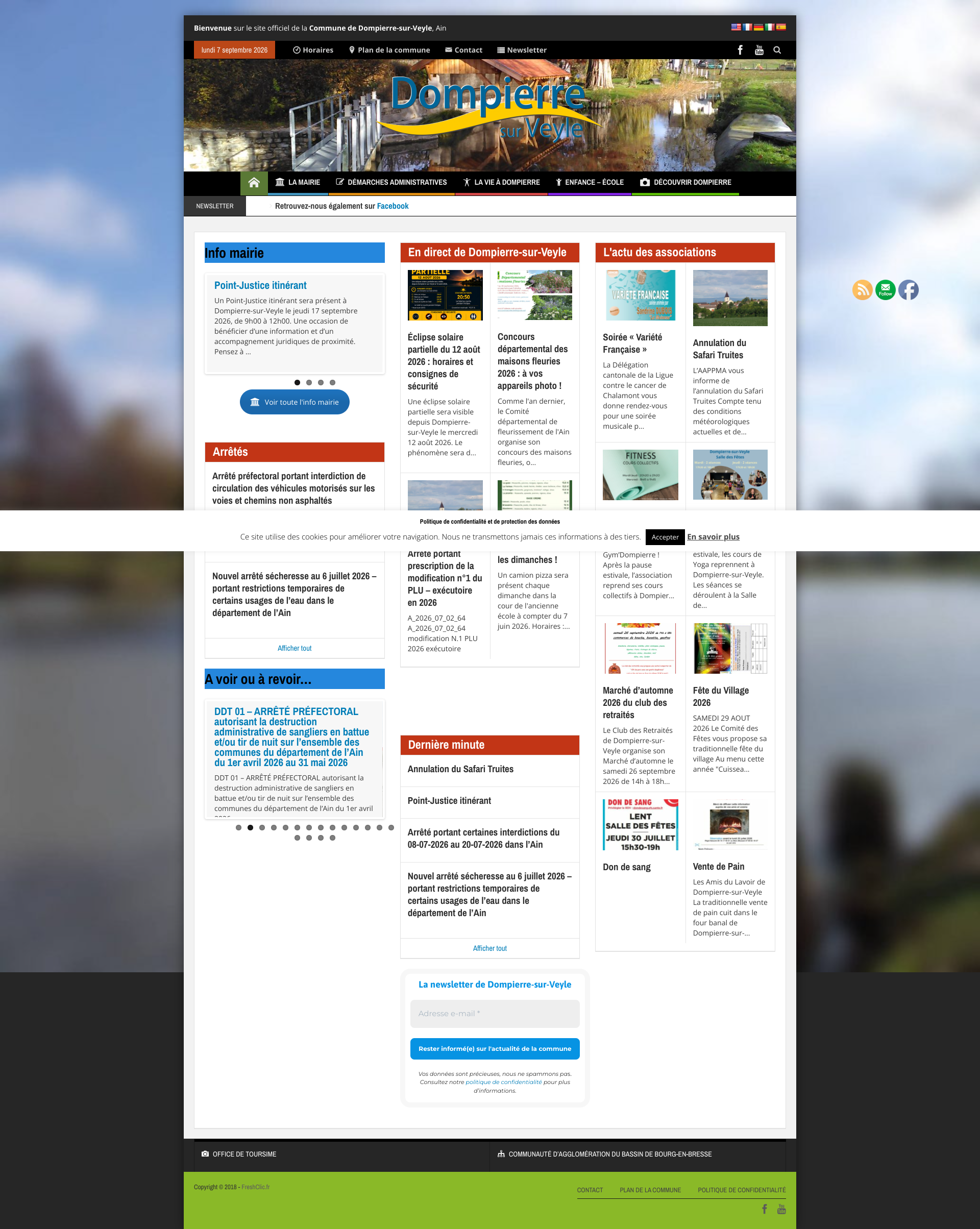Aperçu du site