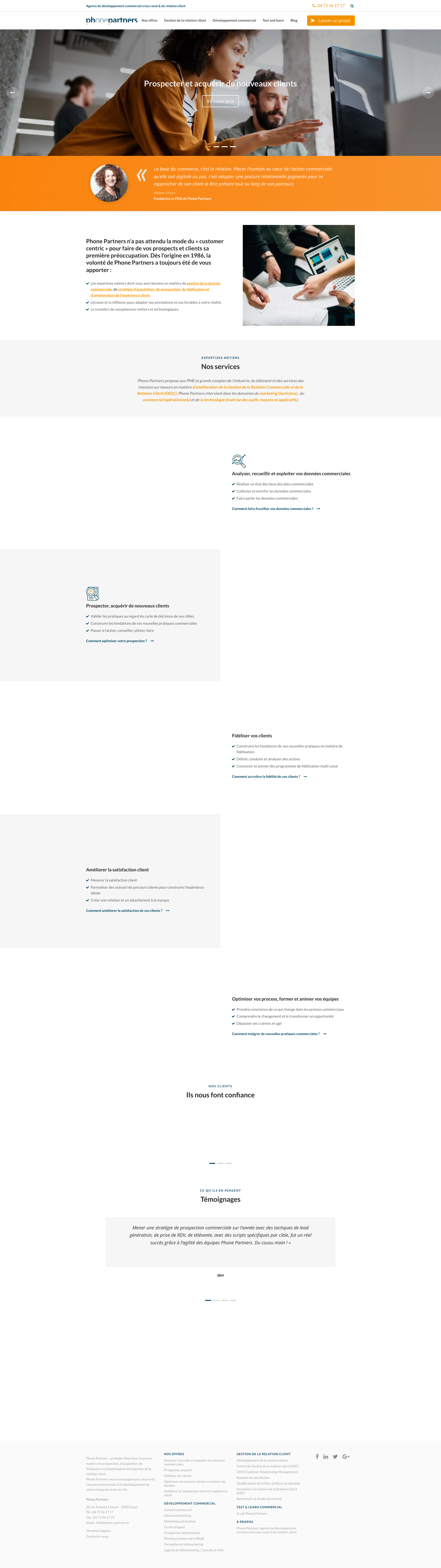 Aperçu du site