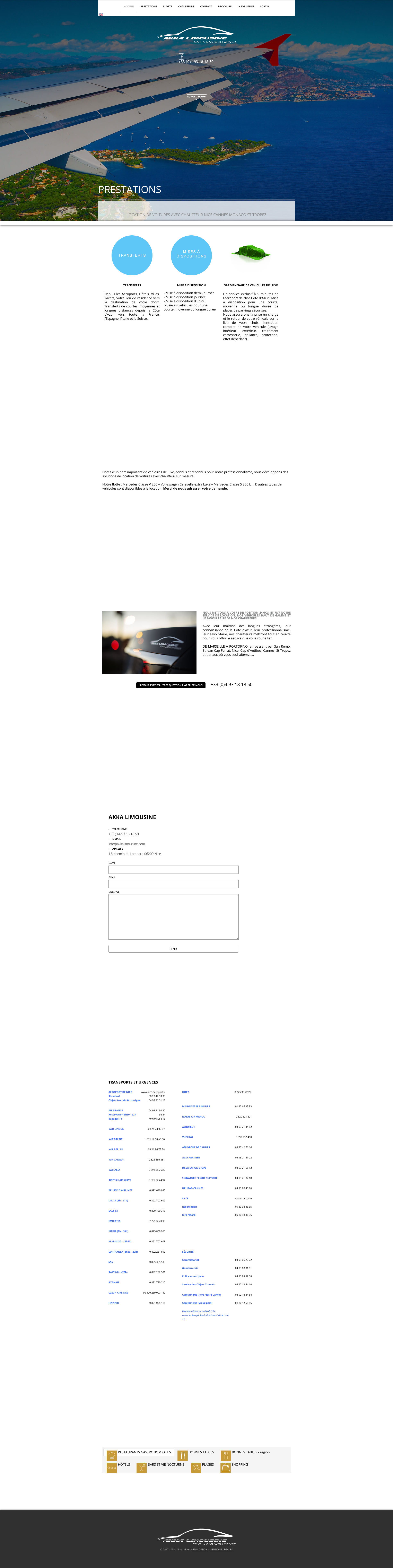Aperçu du site