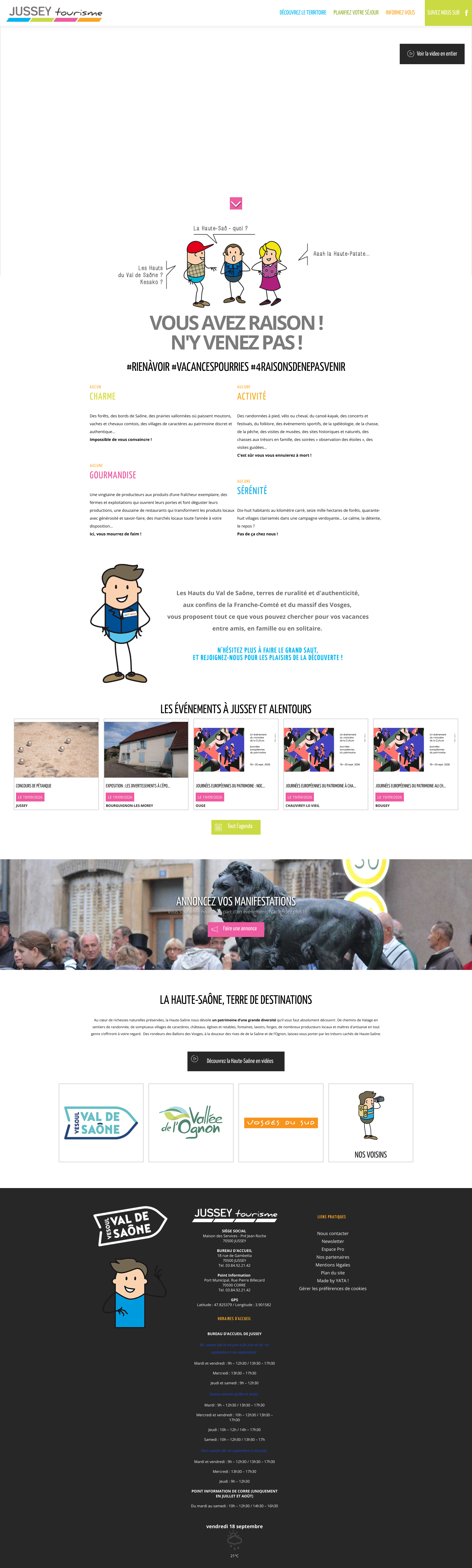 Aperçu du site