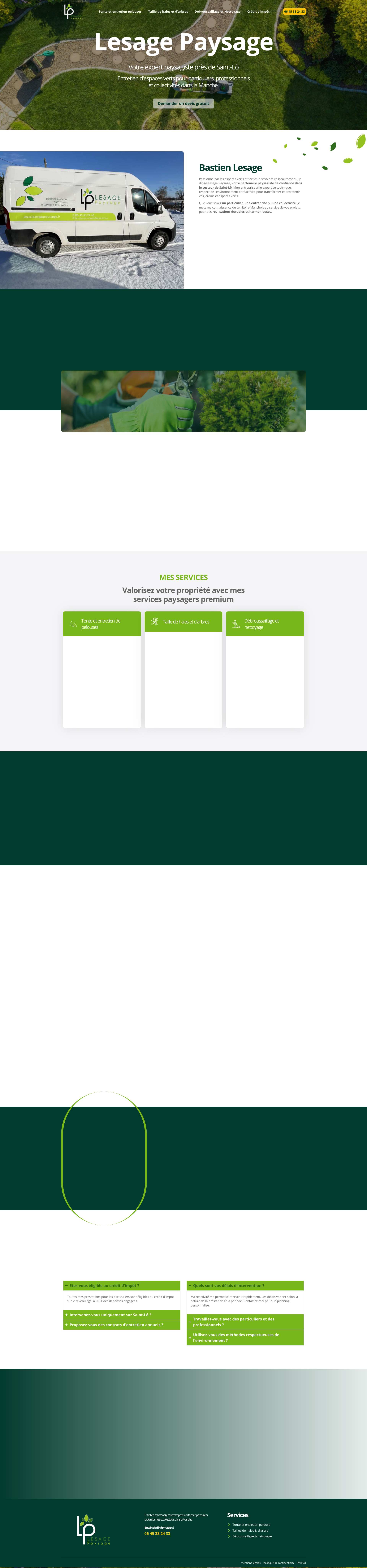 Aperçu du site
