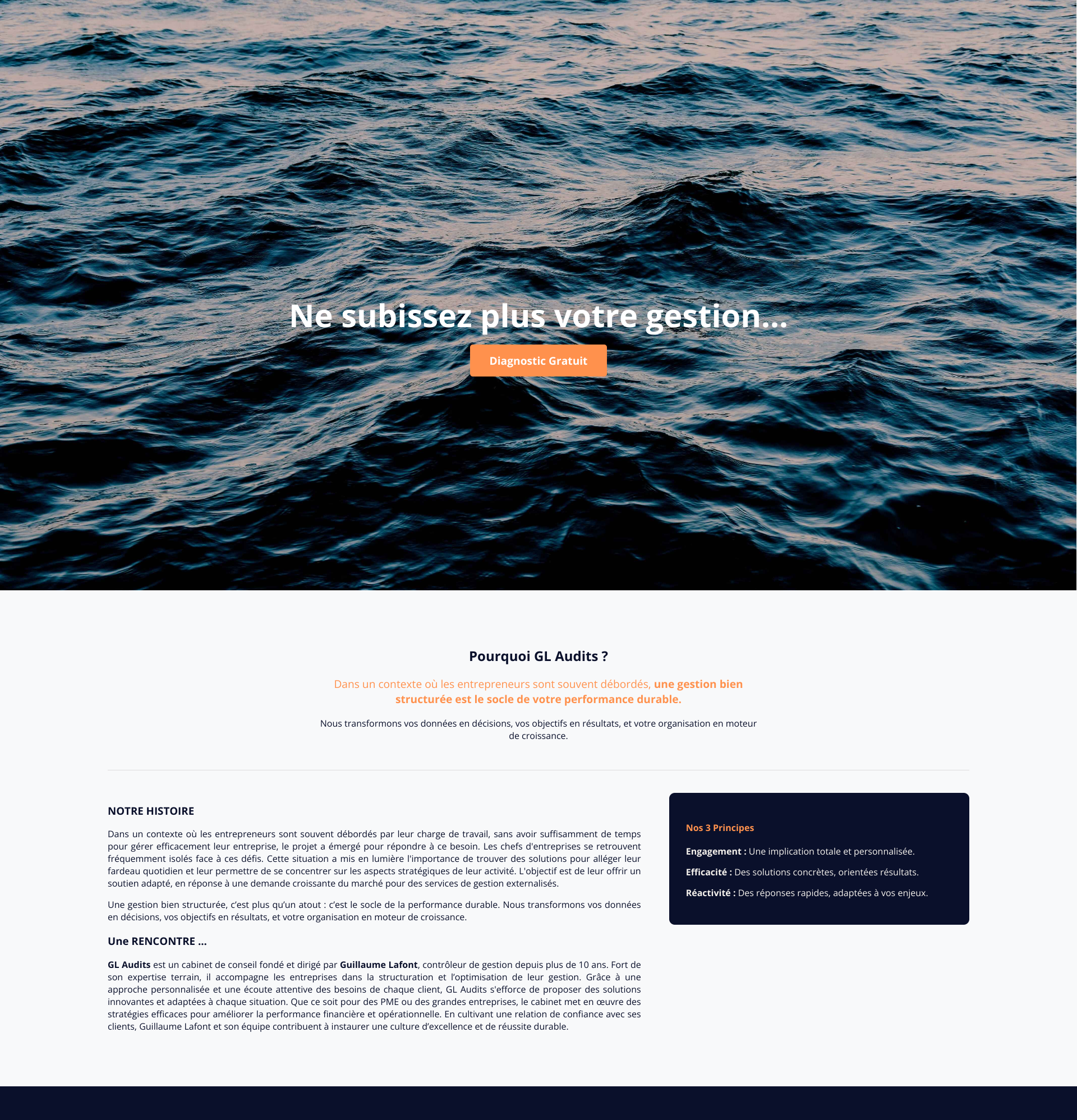Aperçu du site