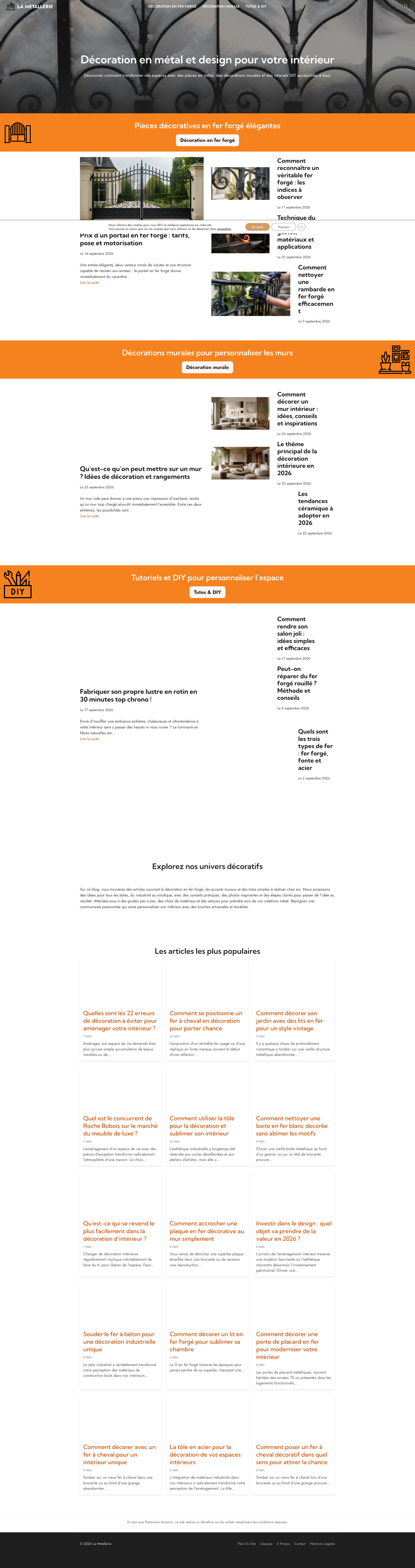 Aperçu du site
