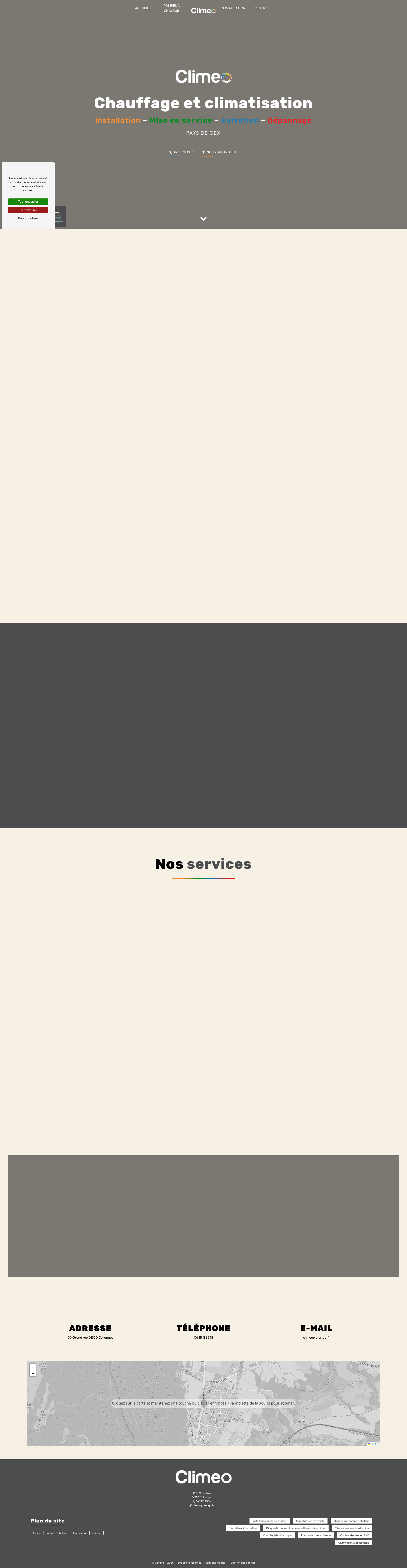 Aperçu du site