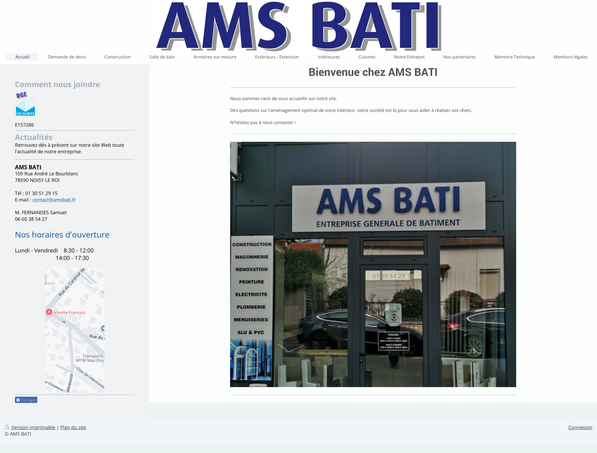 Aperçu du site