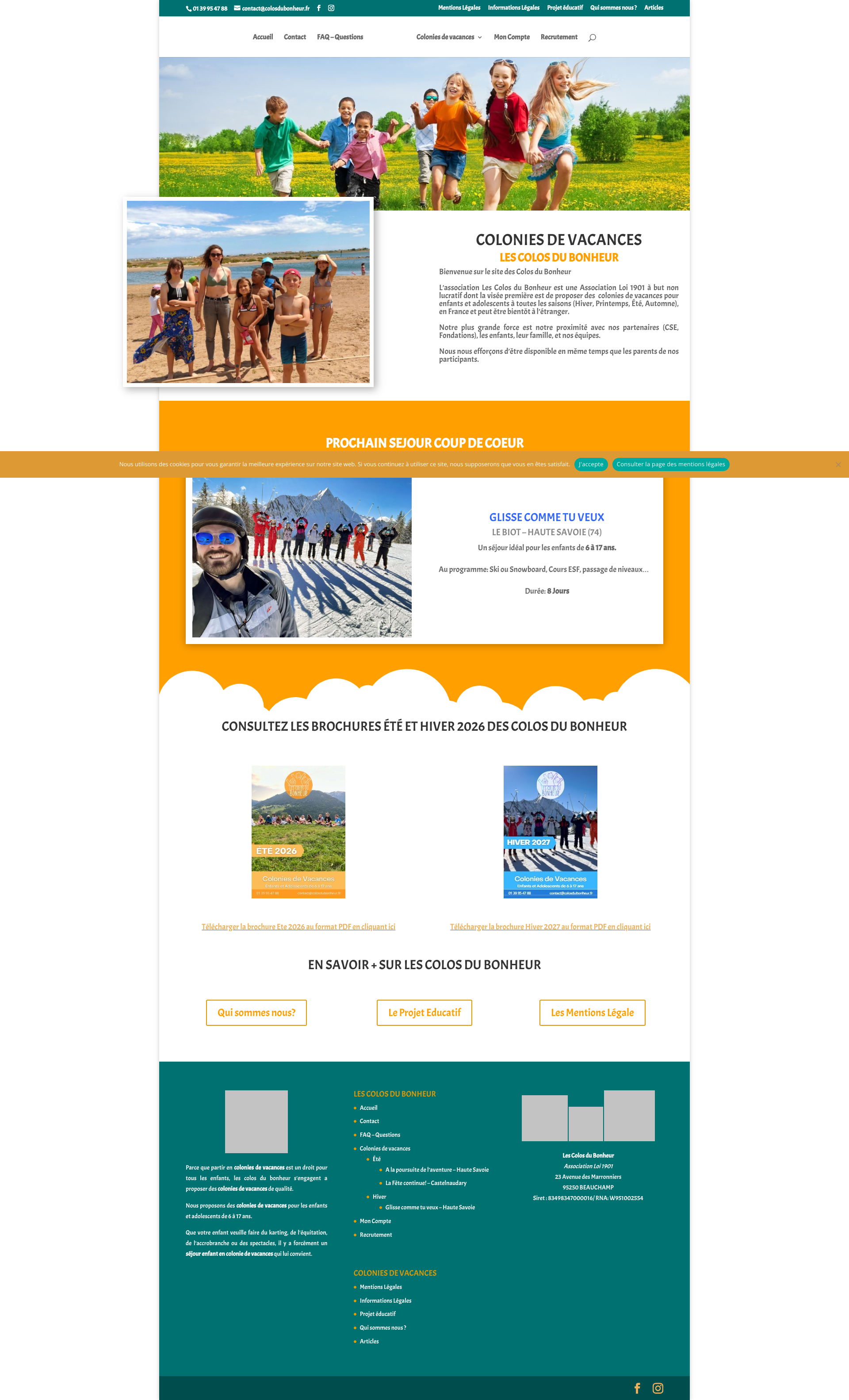 Aperçu du site