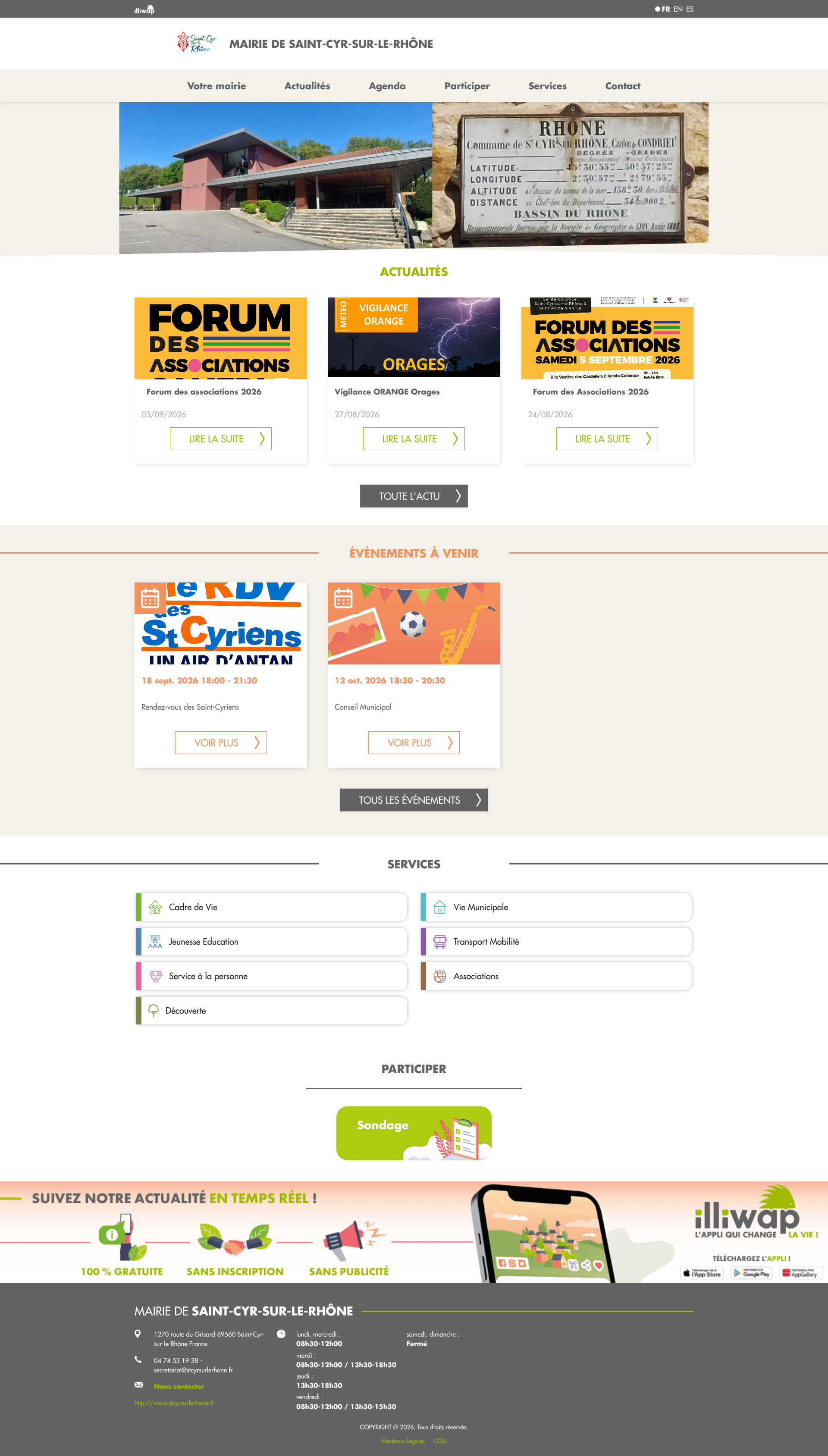 Aperçu du site
