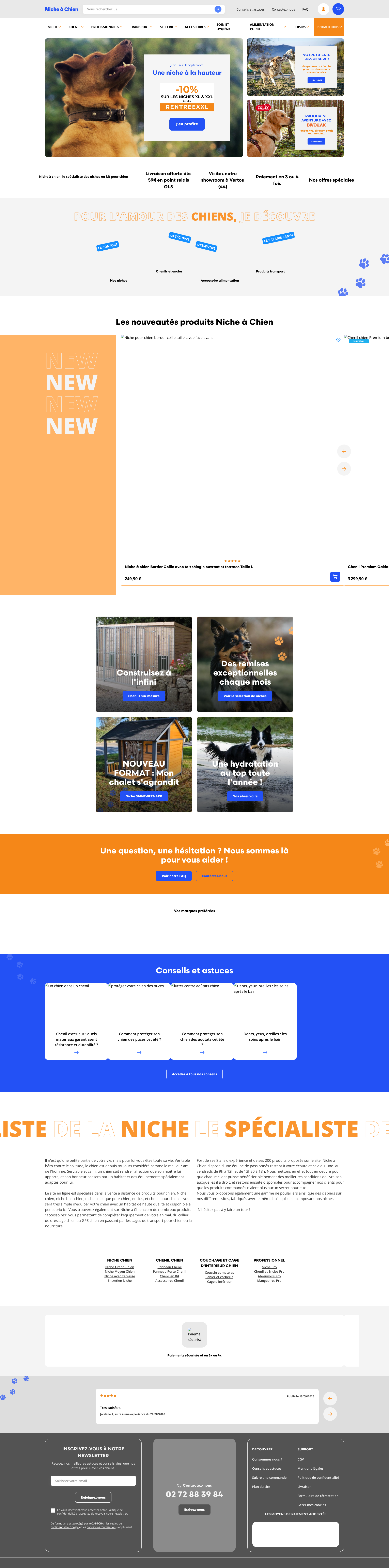 Aperçu du site