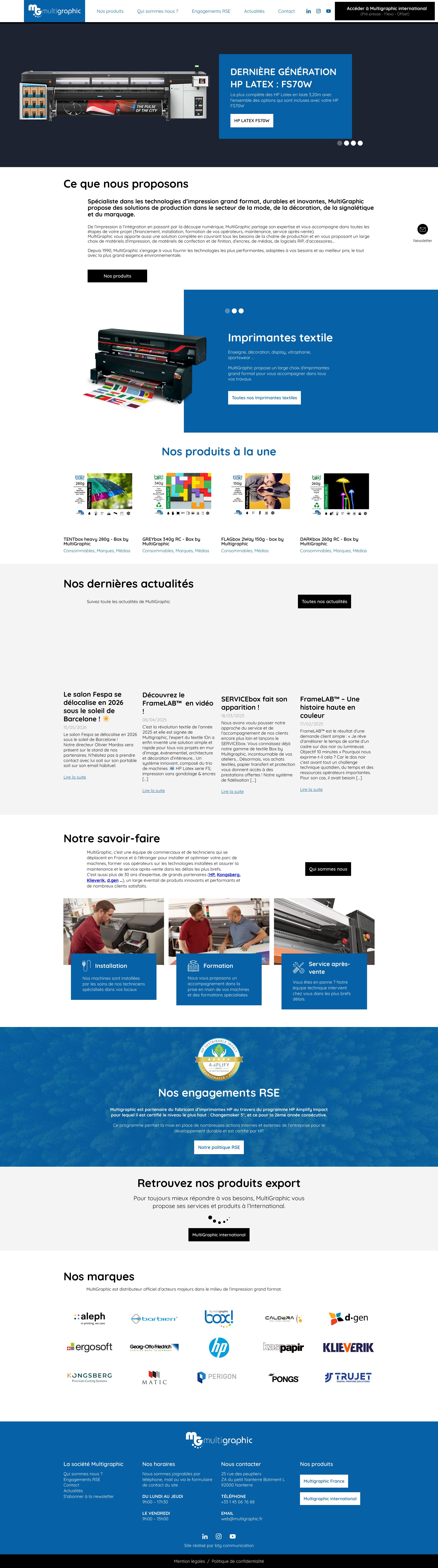 Aperçu du site