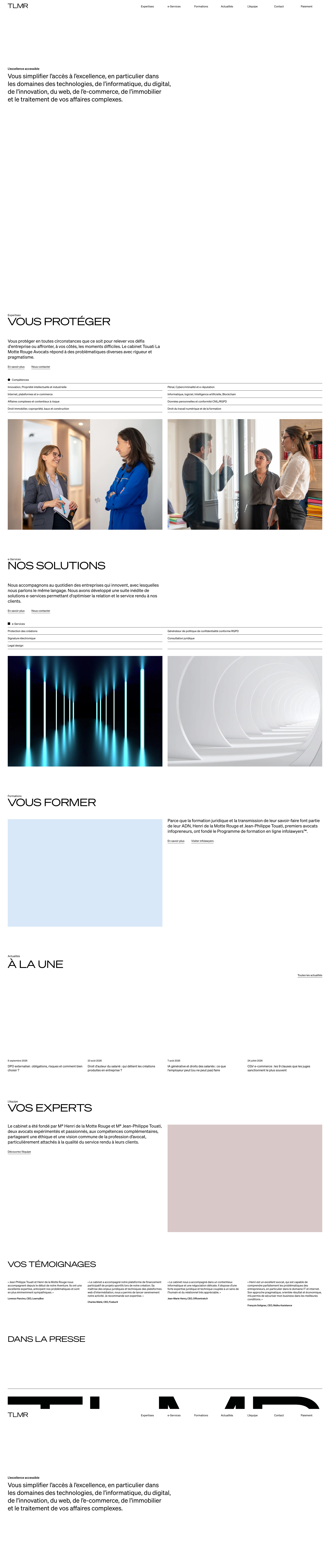 Aperçu du site
