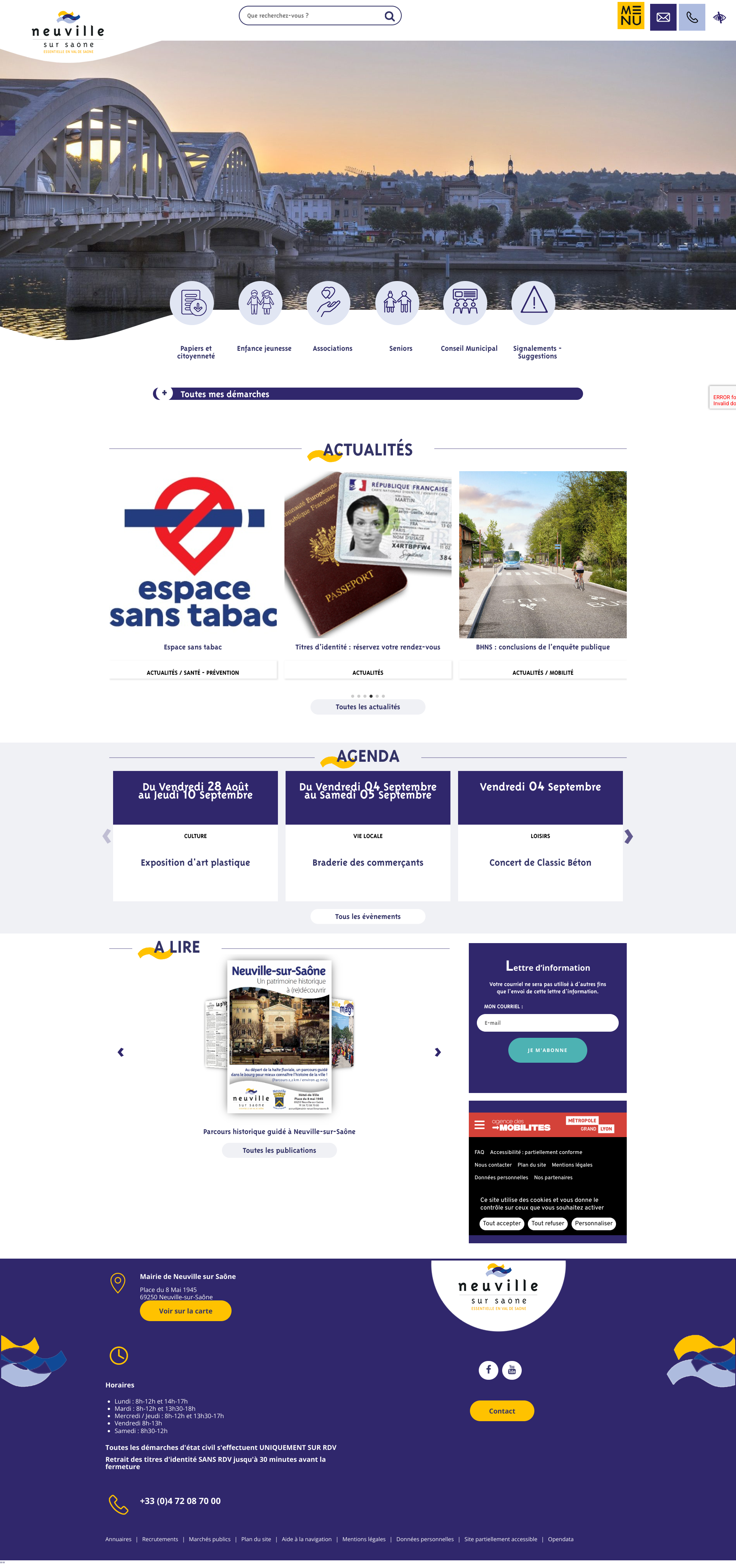 Aperçu du site
