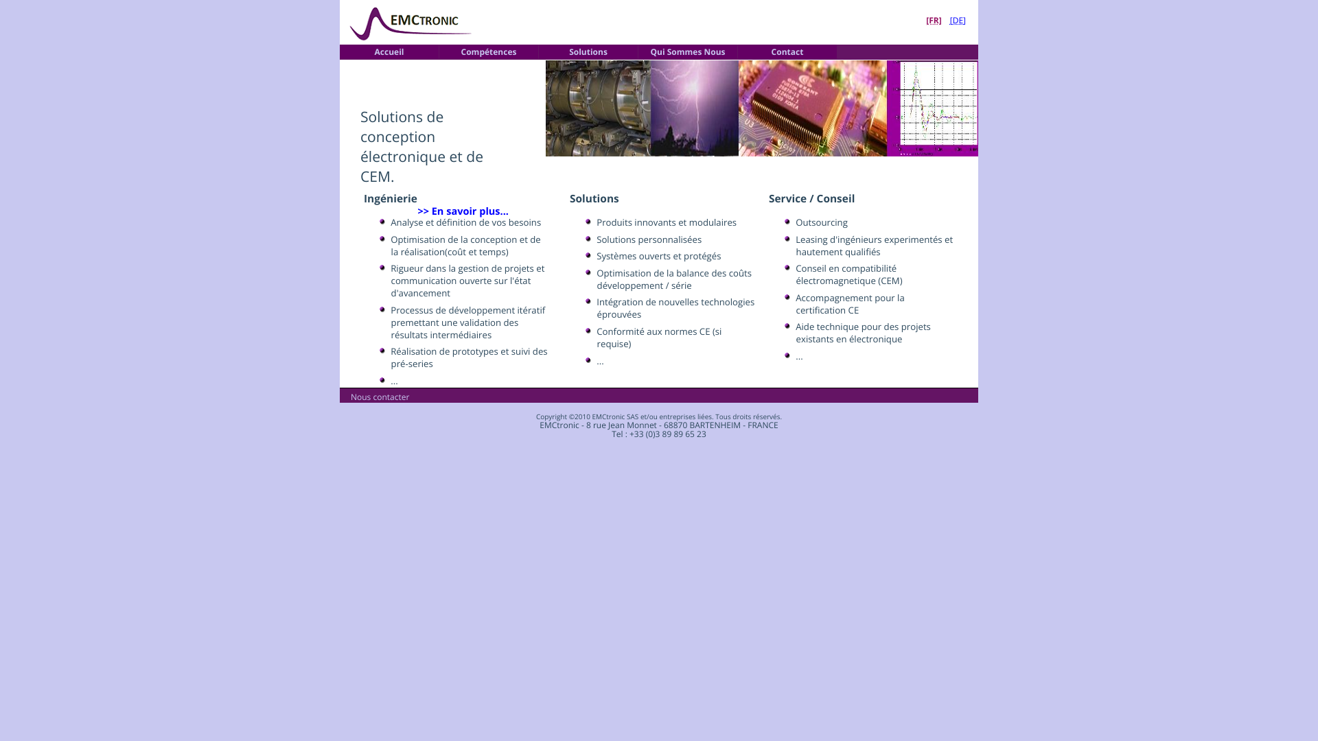 Aperçu du site
