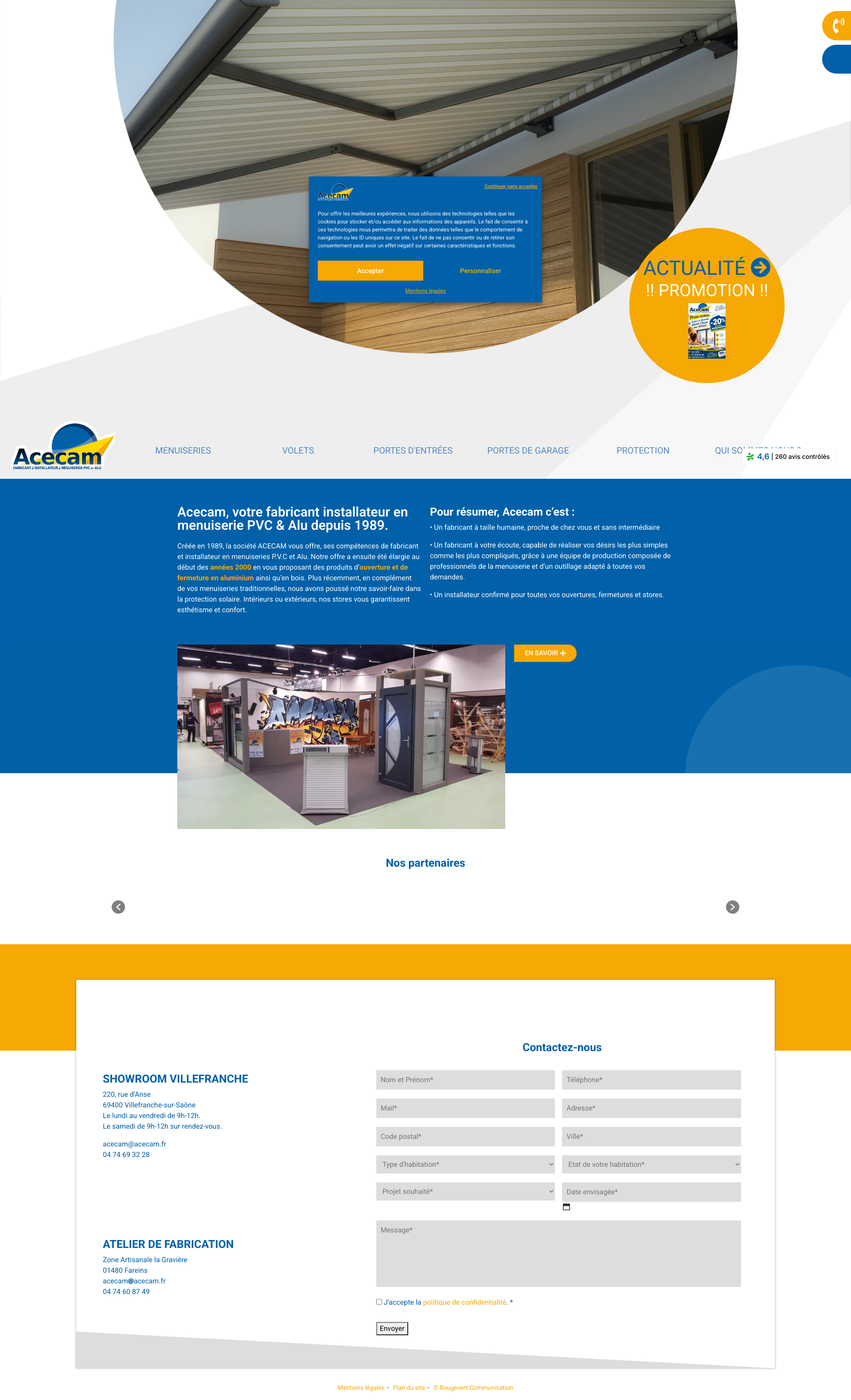 Aperçu du site