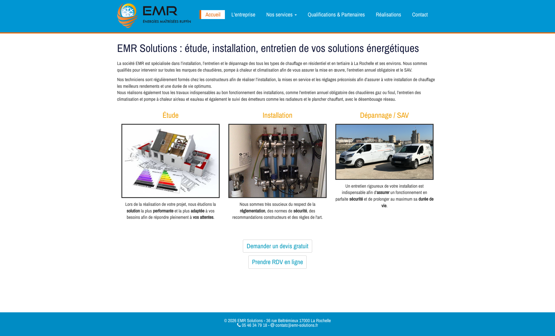 Aperçu du site