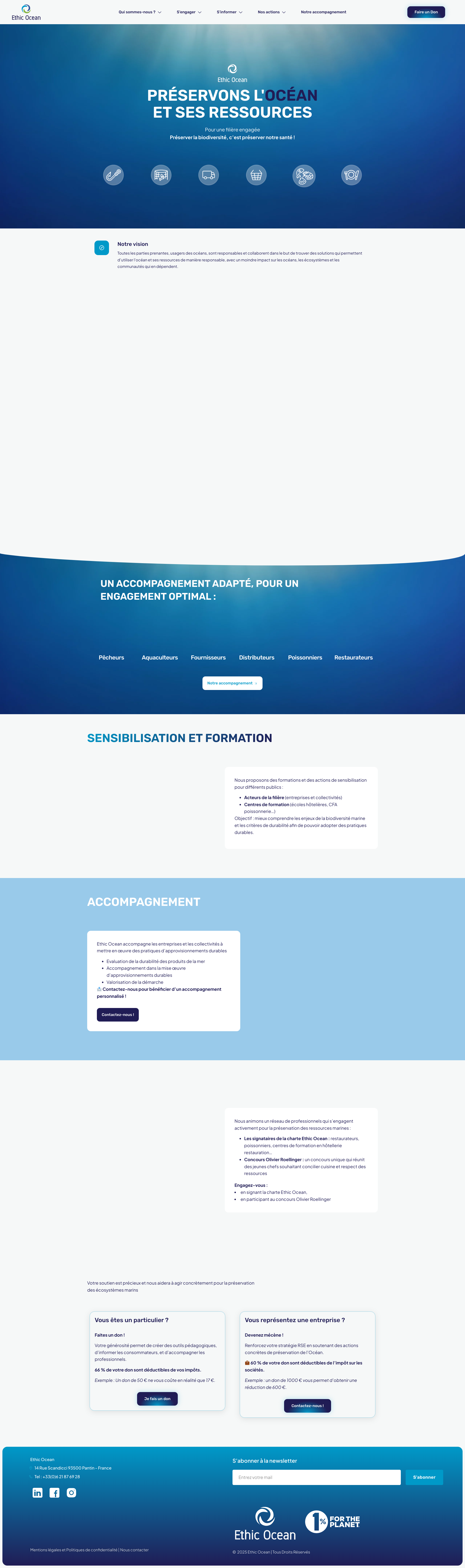 Aperçu du site