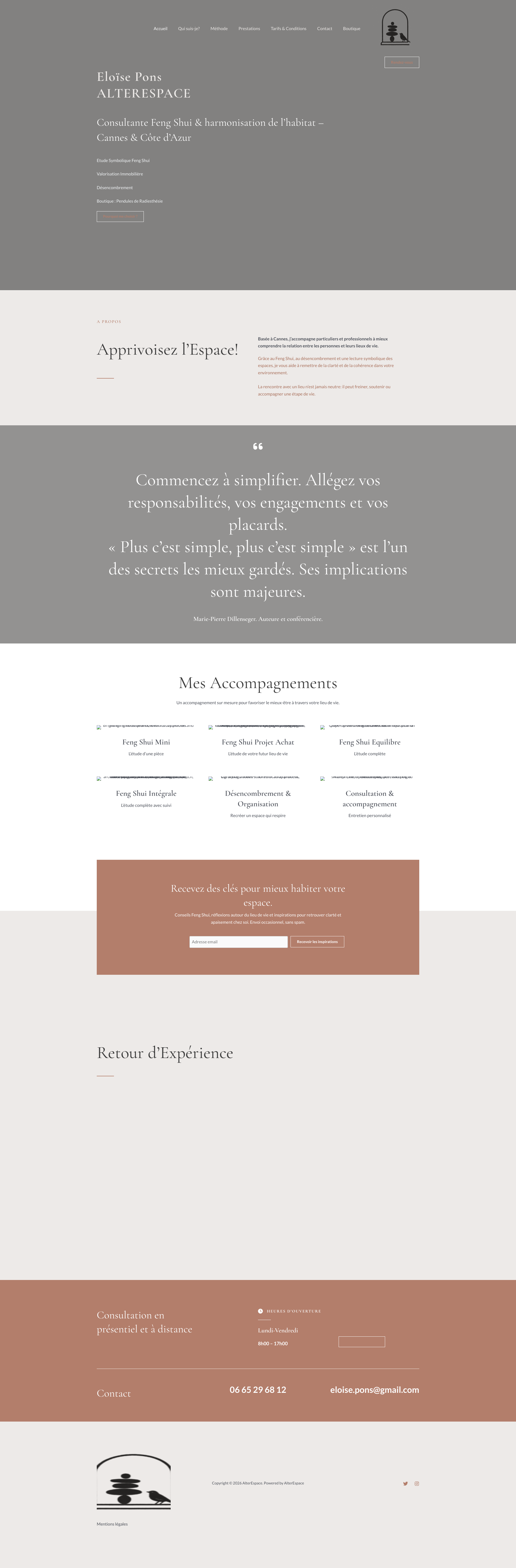 Aperçu du site