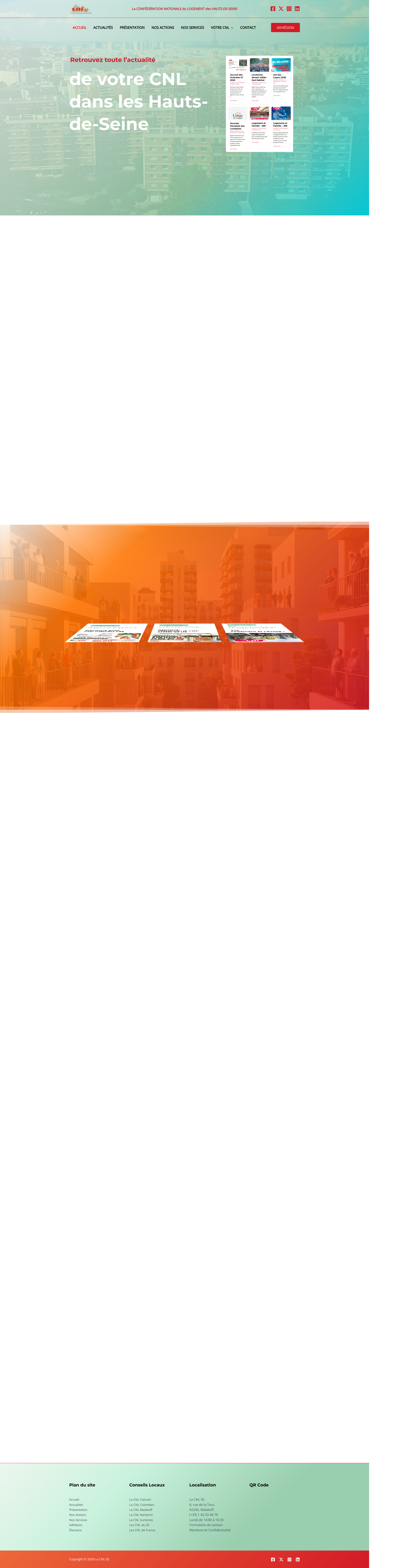 Aperçu du site