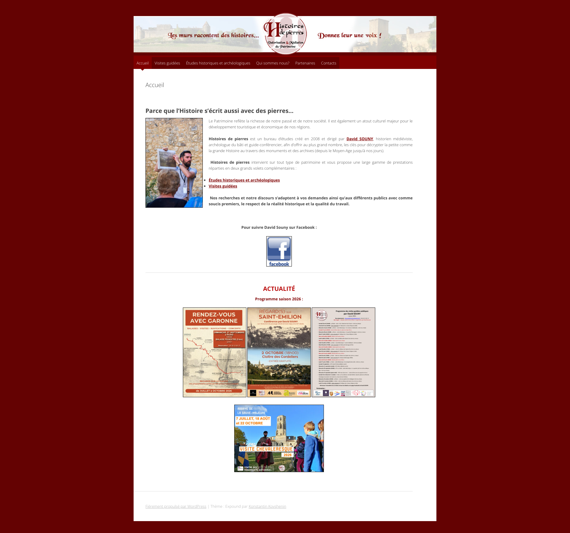 Aperçu du site