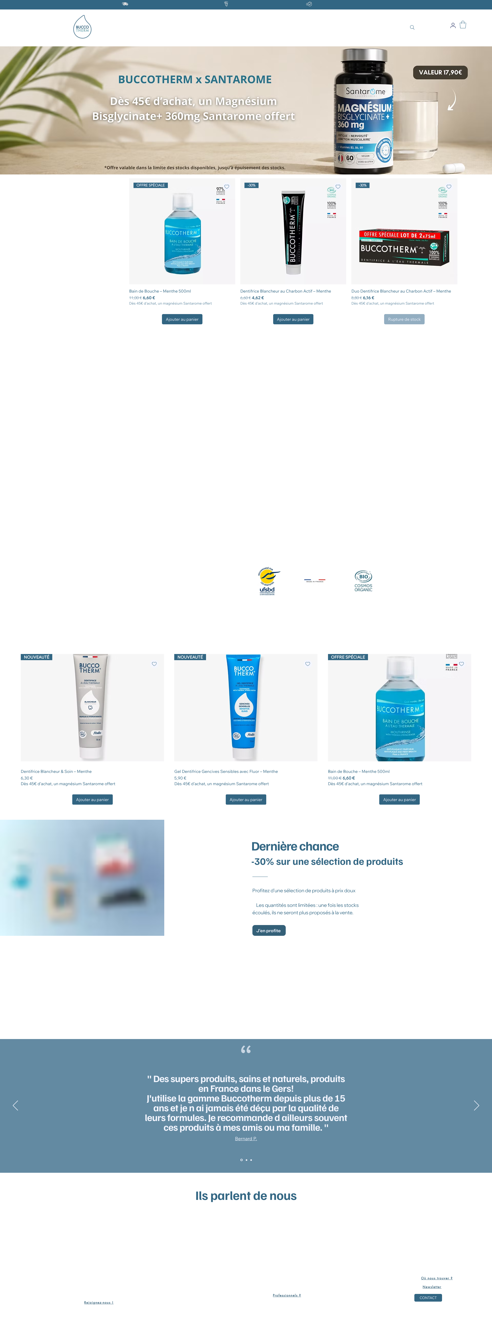 Aperçu du site