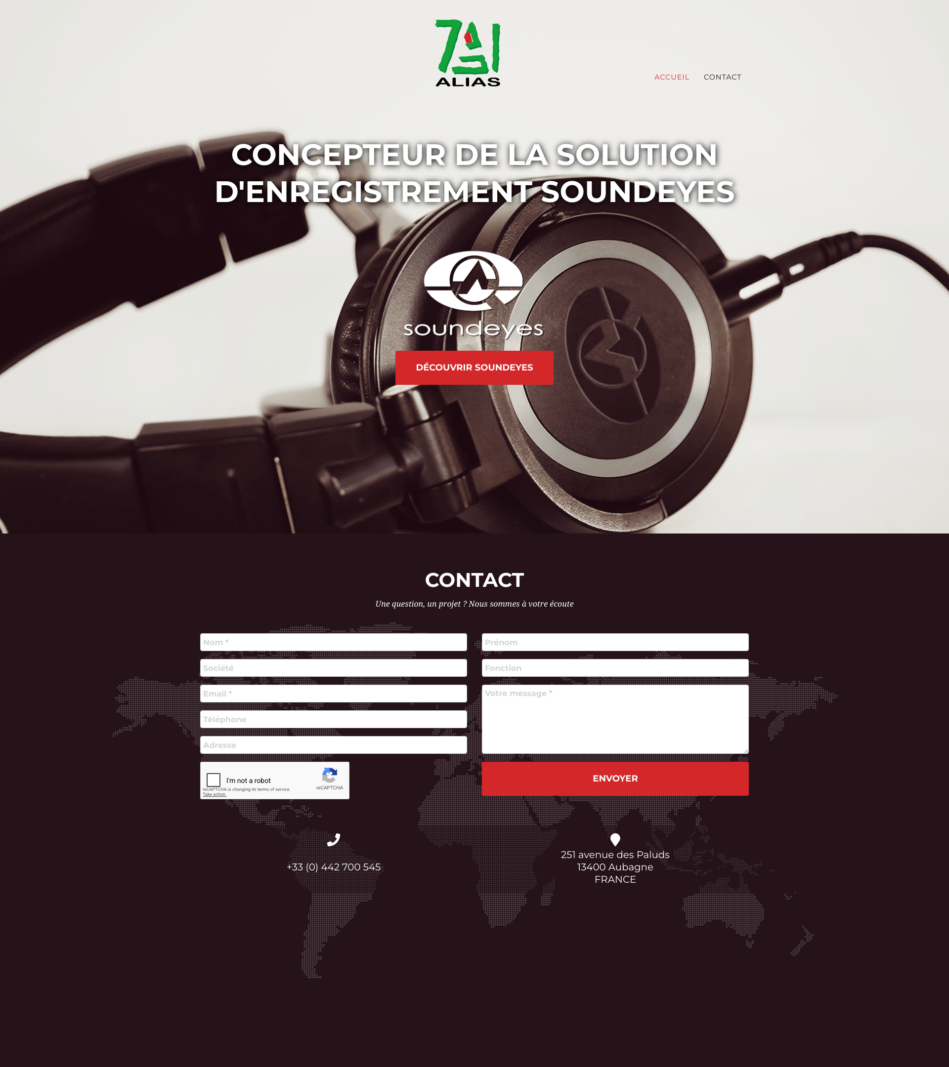 Aperçu du site