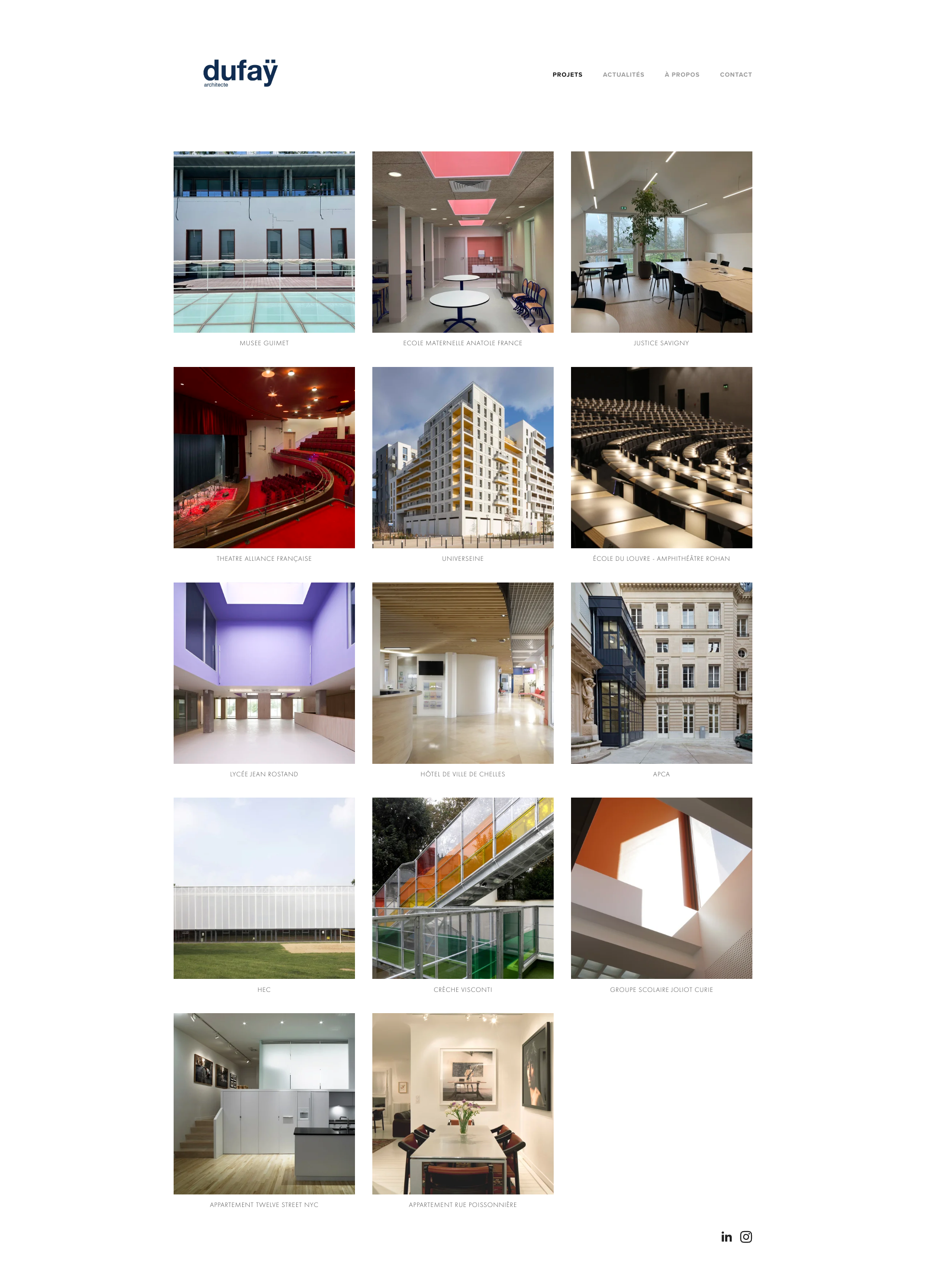 Aperçu du site