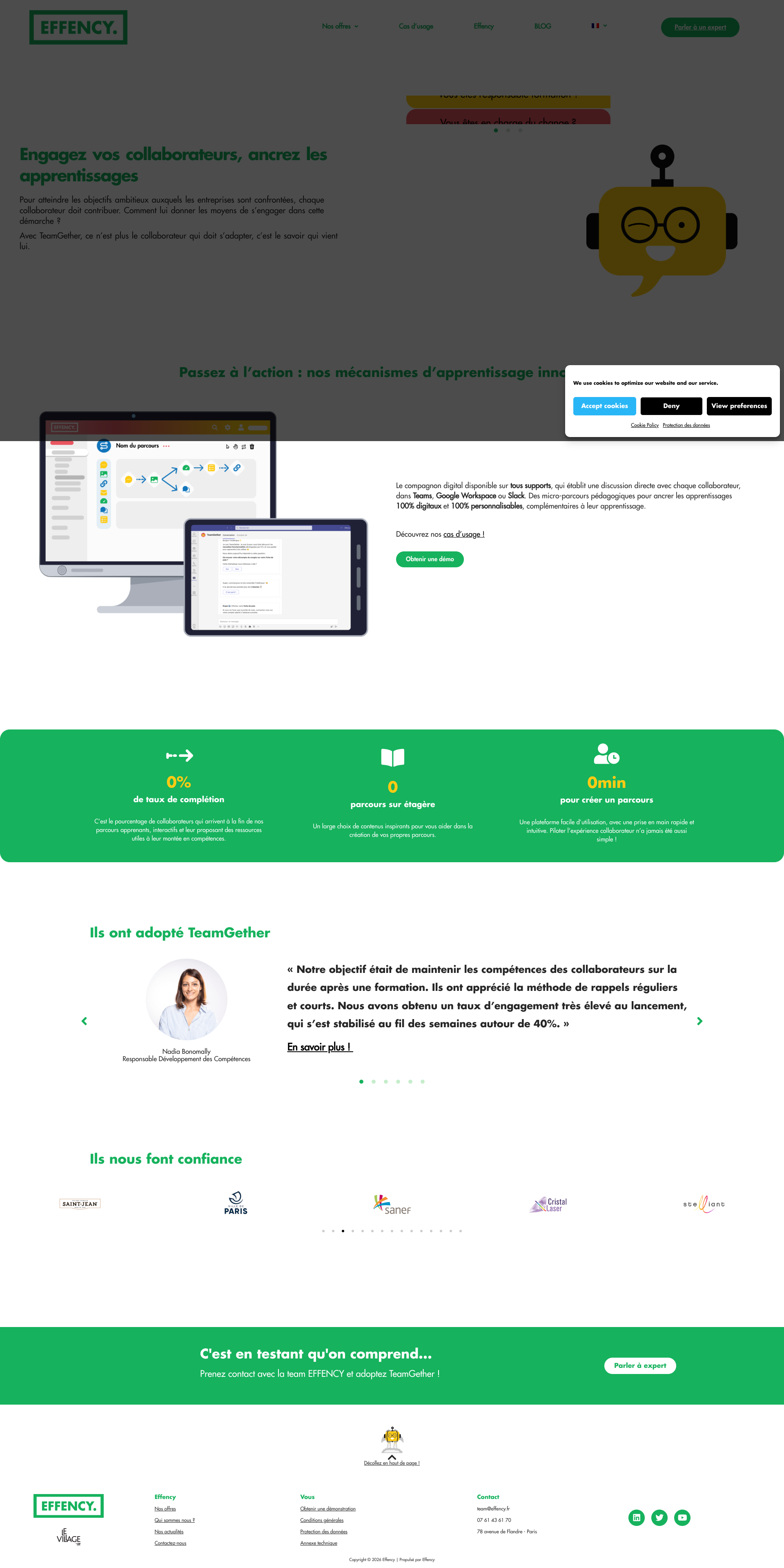 Aperçu du site