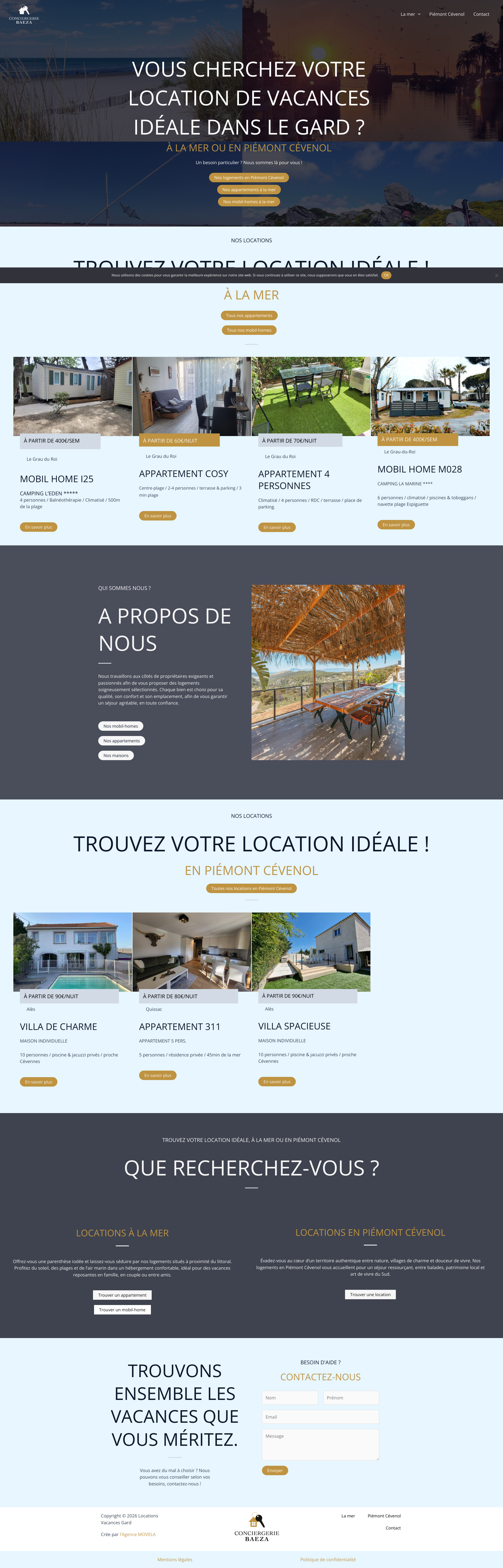 Aperçu du site