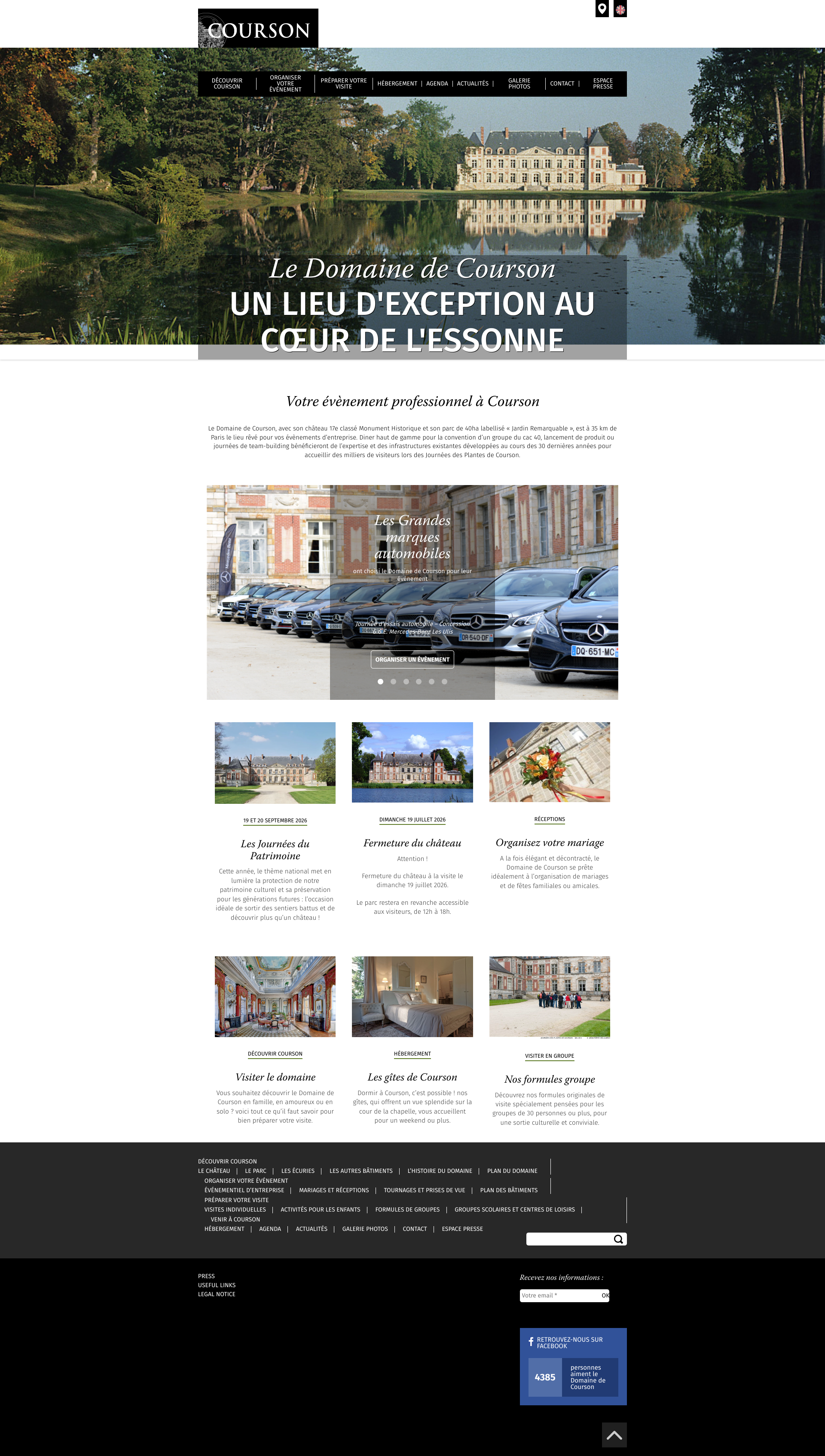 Aperçu du site
