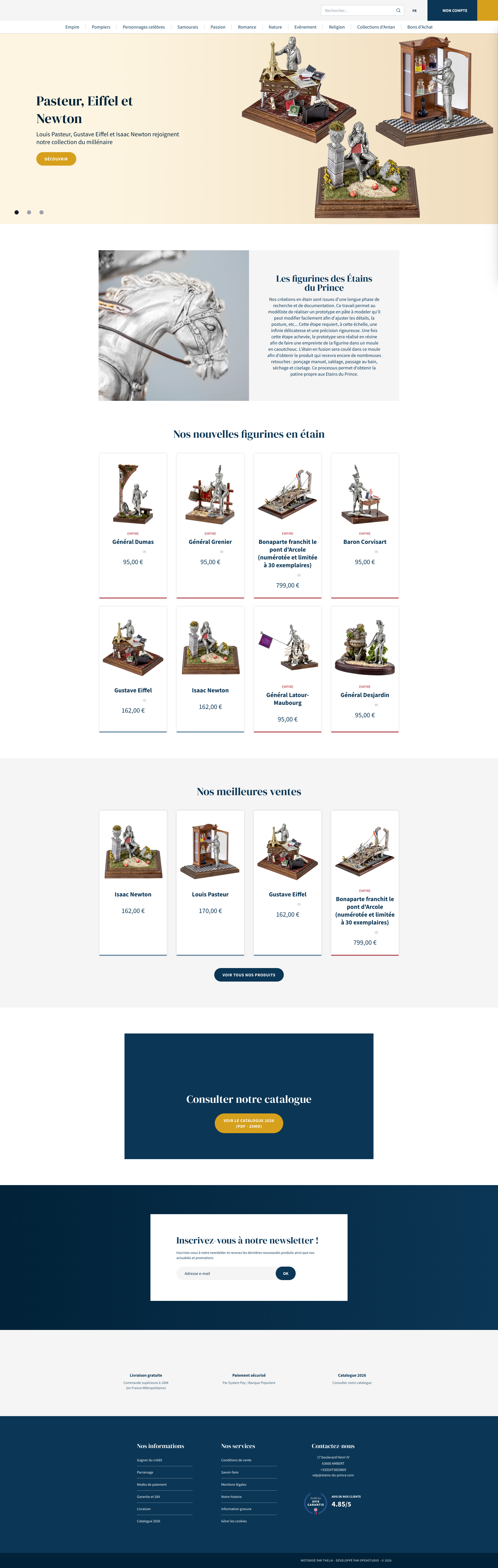 Aperçu du site
