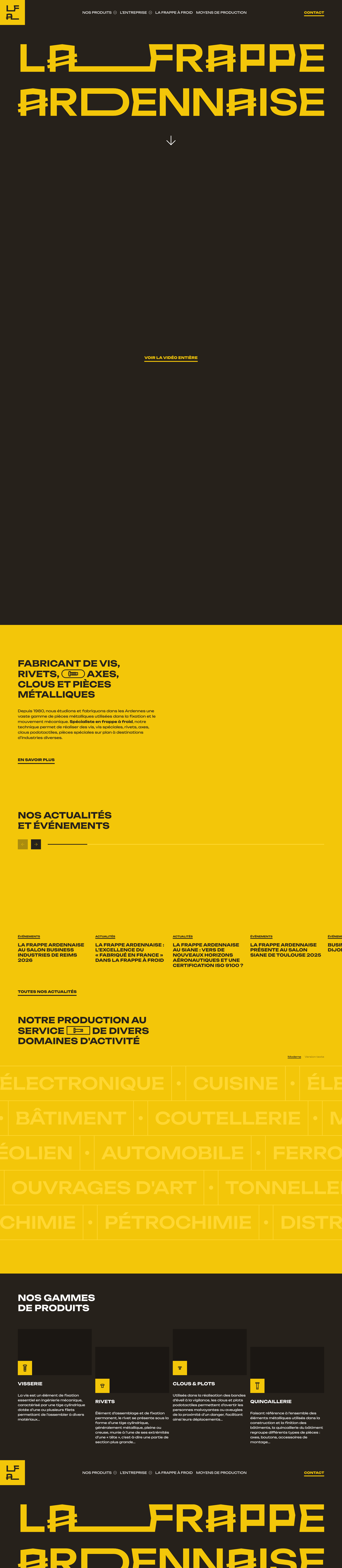 Aperçu du site