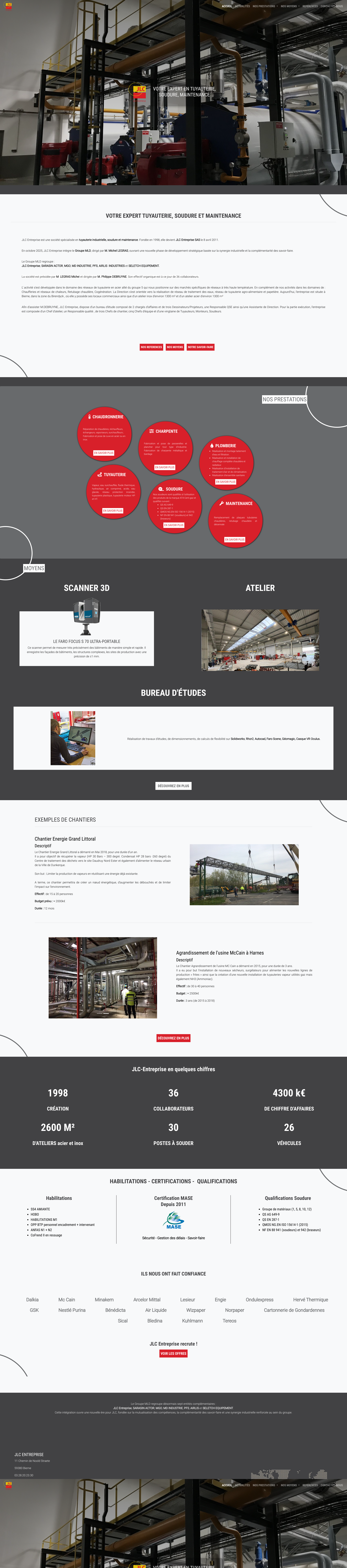 Aperçu du site