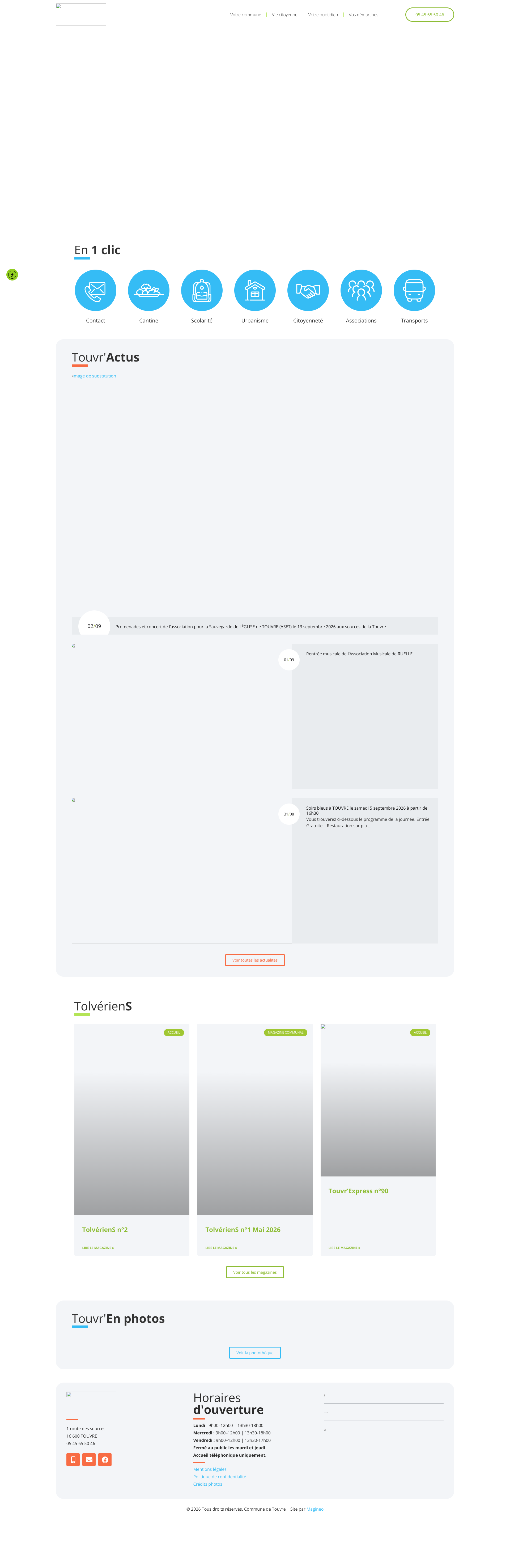 Aperçu du site