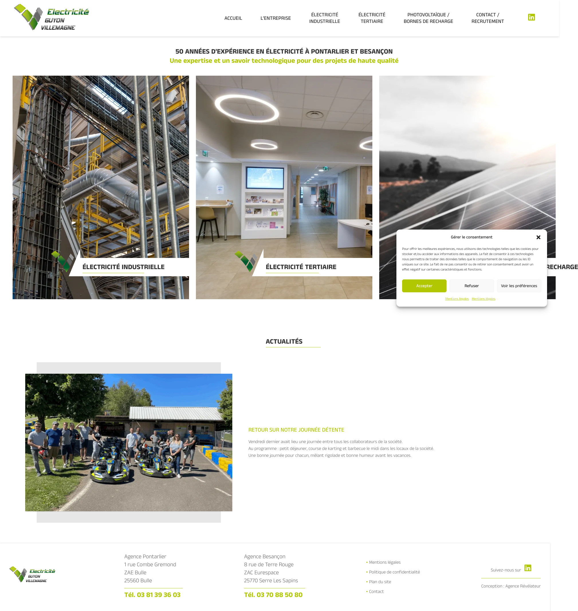 Aperçu du site