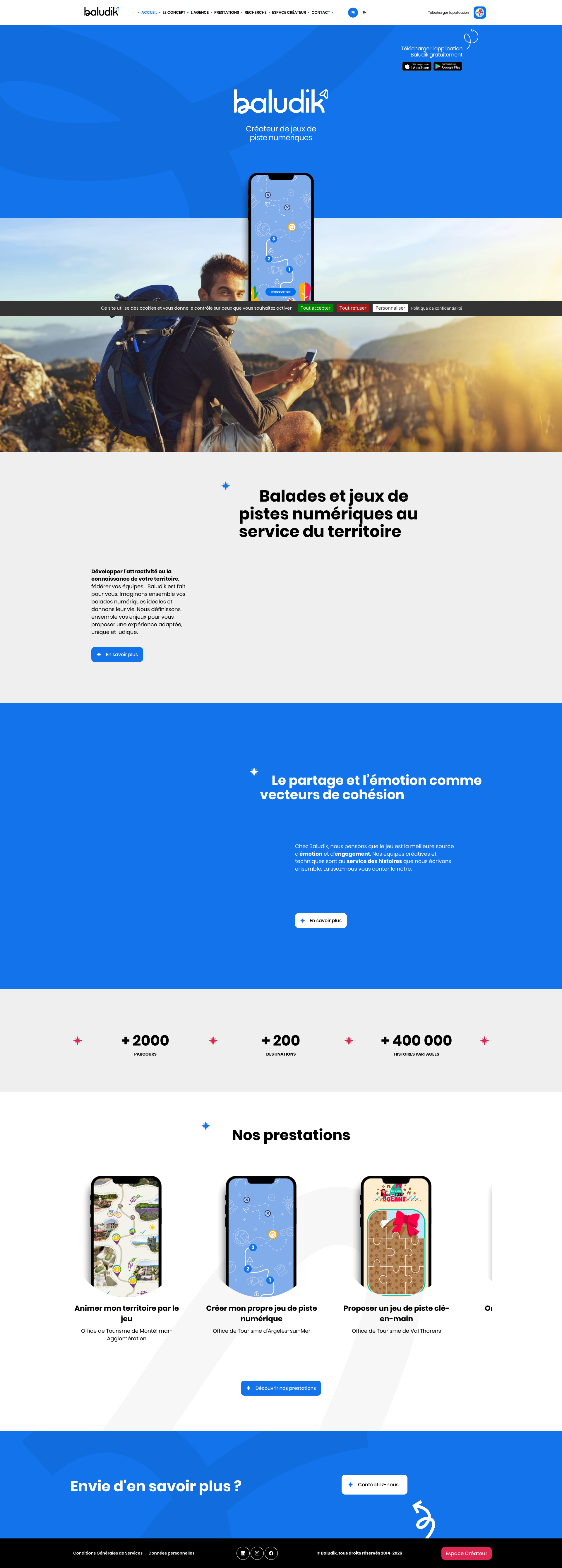 Aperçu du site