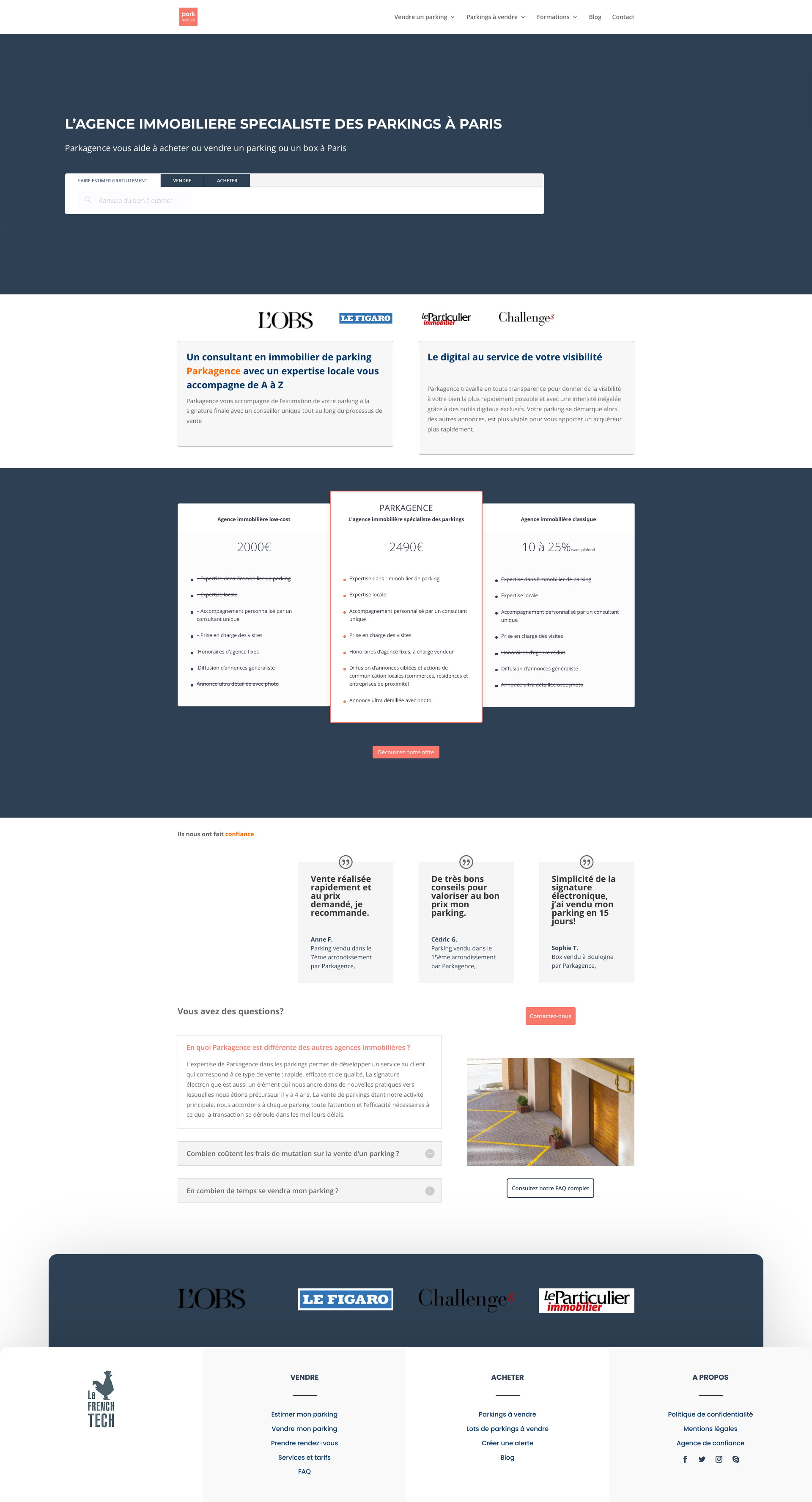Aperçu du site