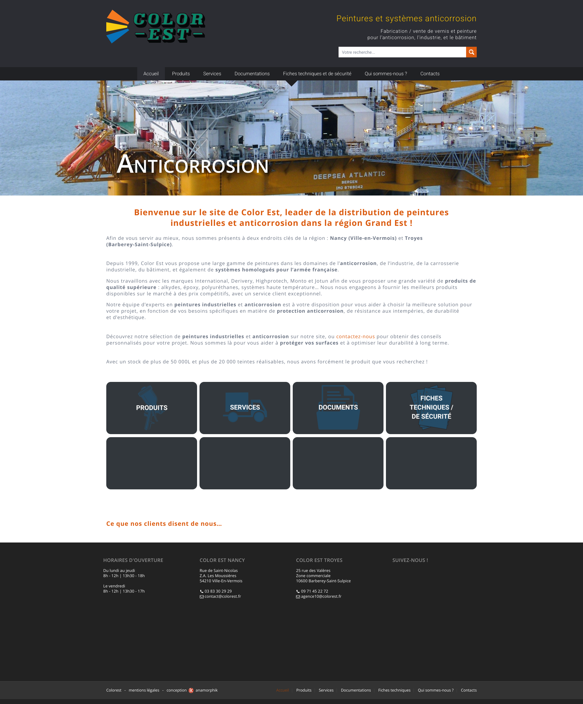 Aperçu du site