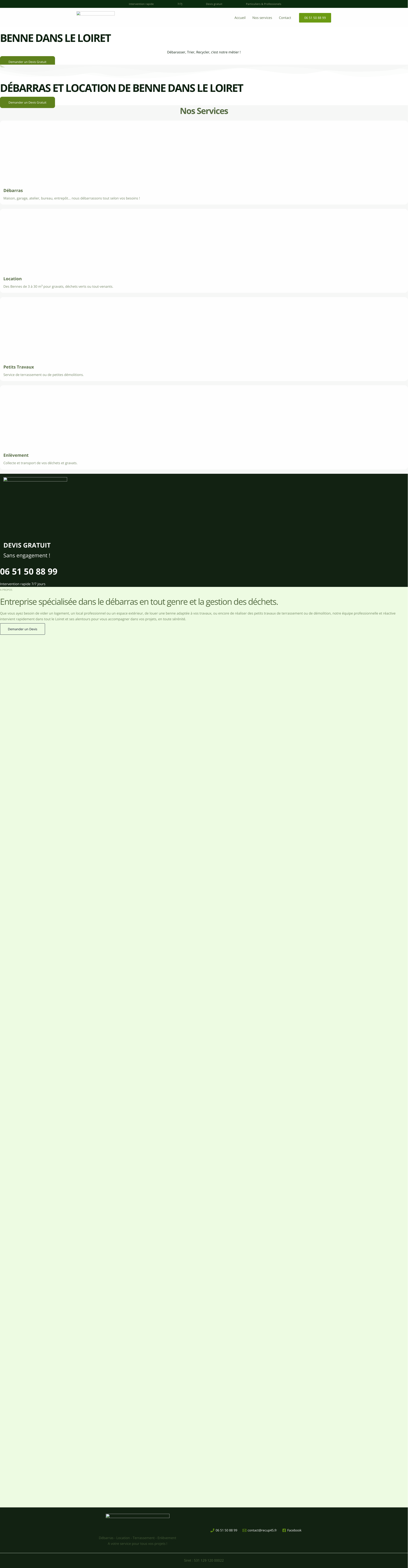Aperçu du site