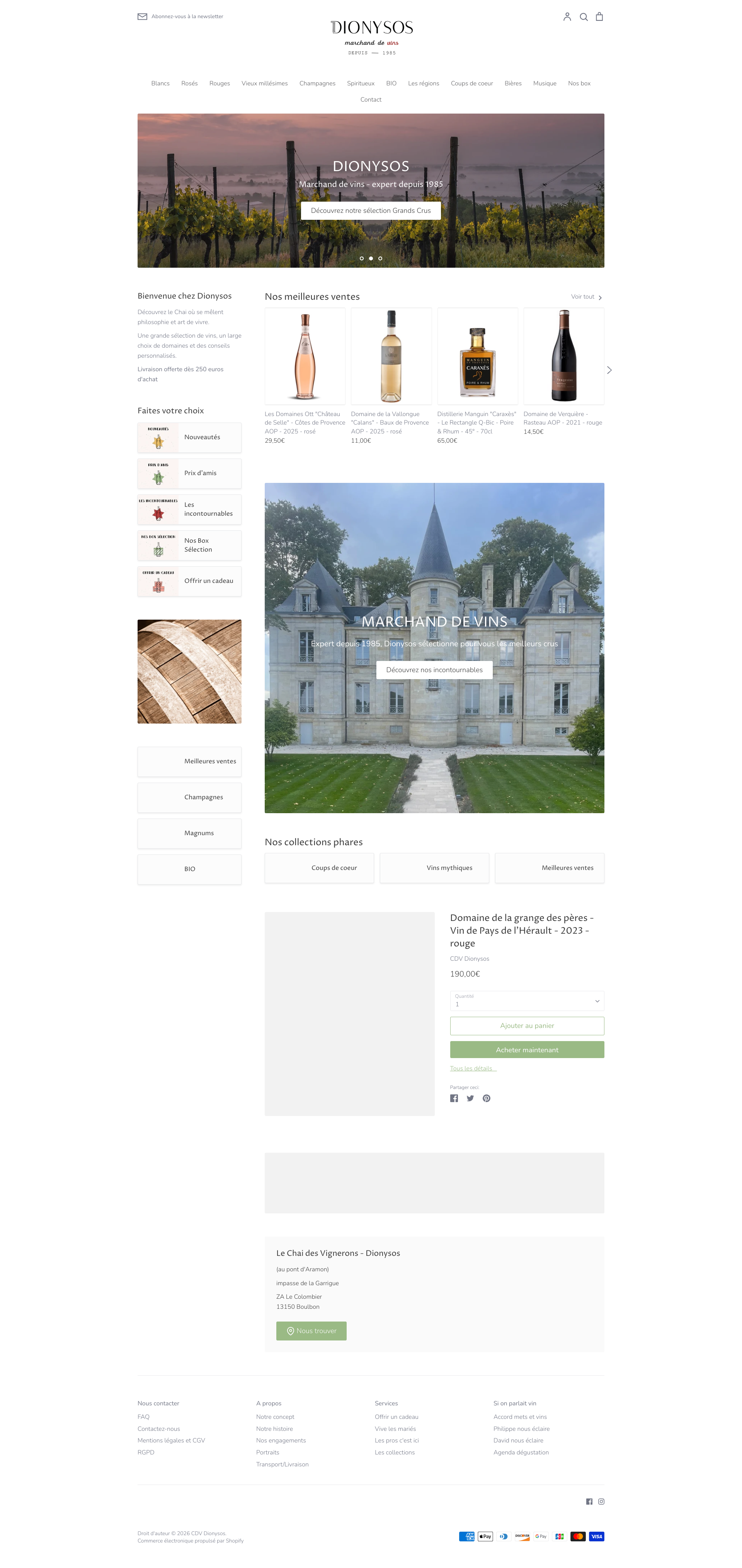 Aperçu du site