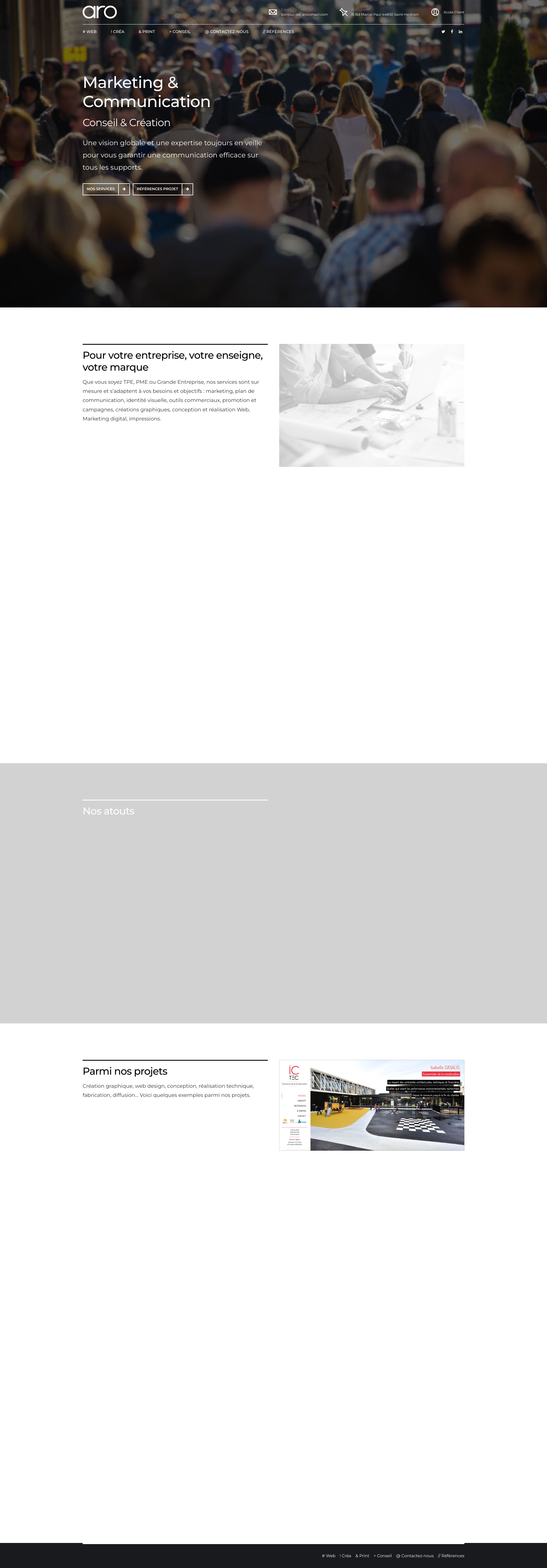 Aperçu du site