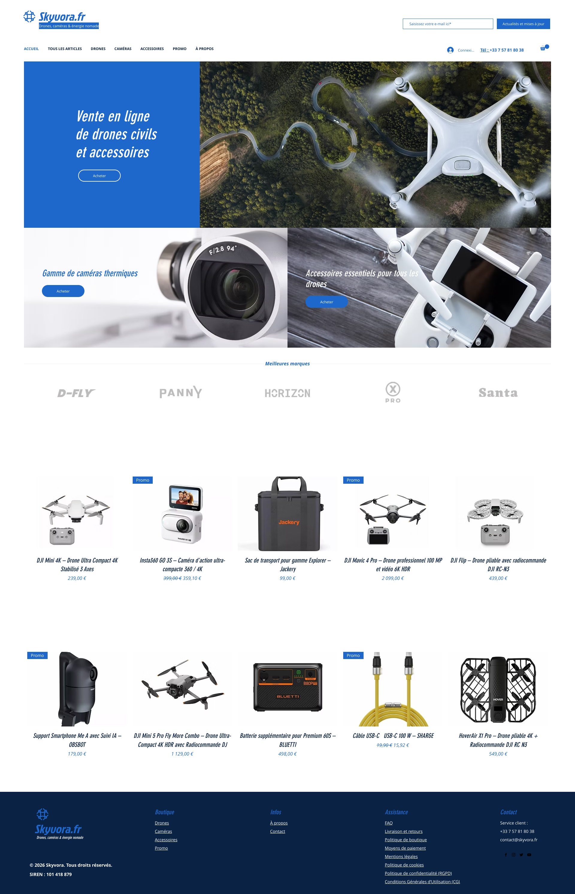 Aperçu du site