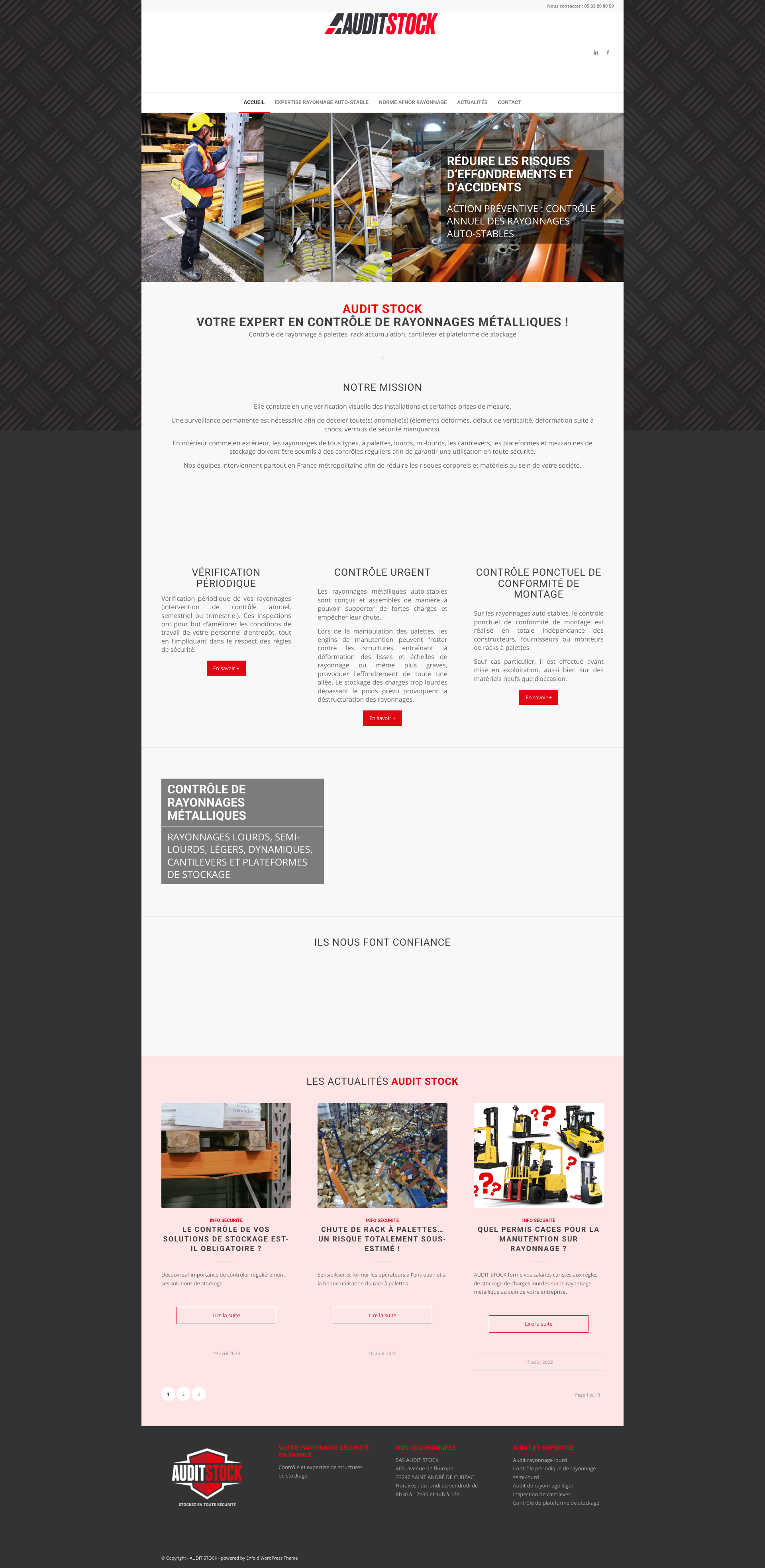 Aperçu du site