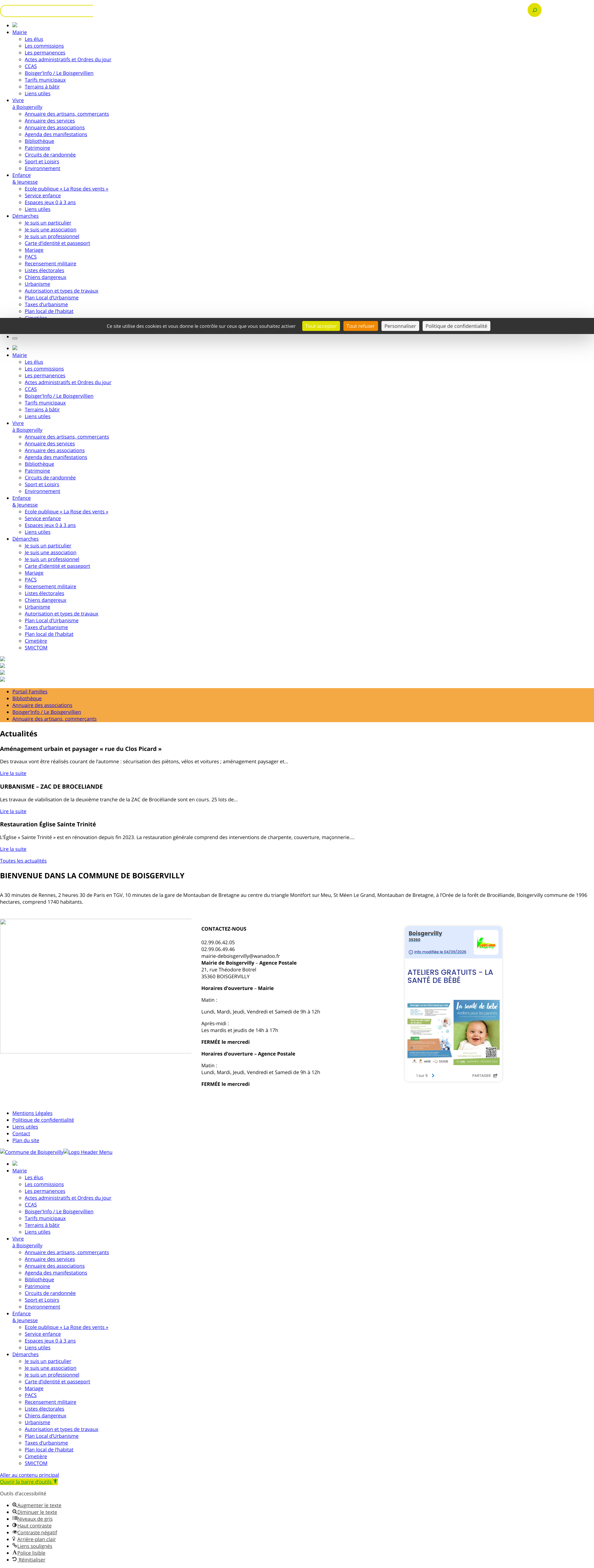 Aperçu du site