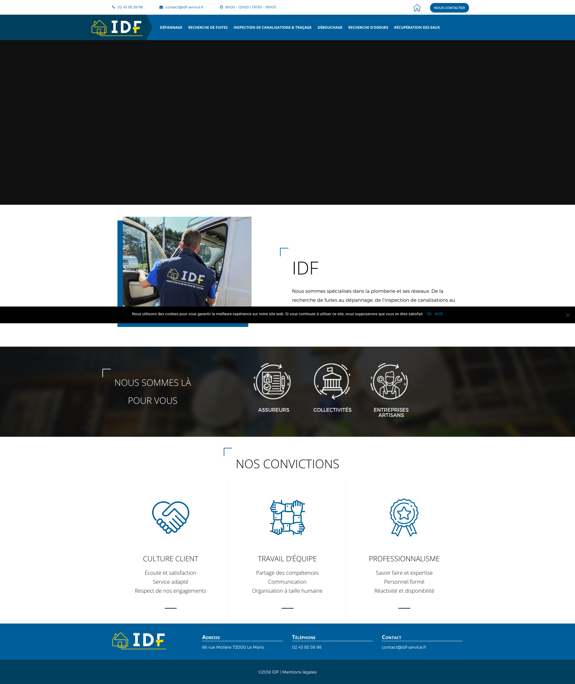 Aperçu du site