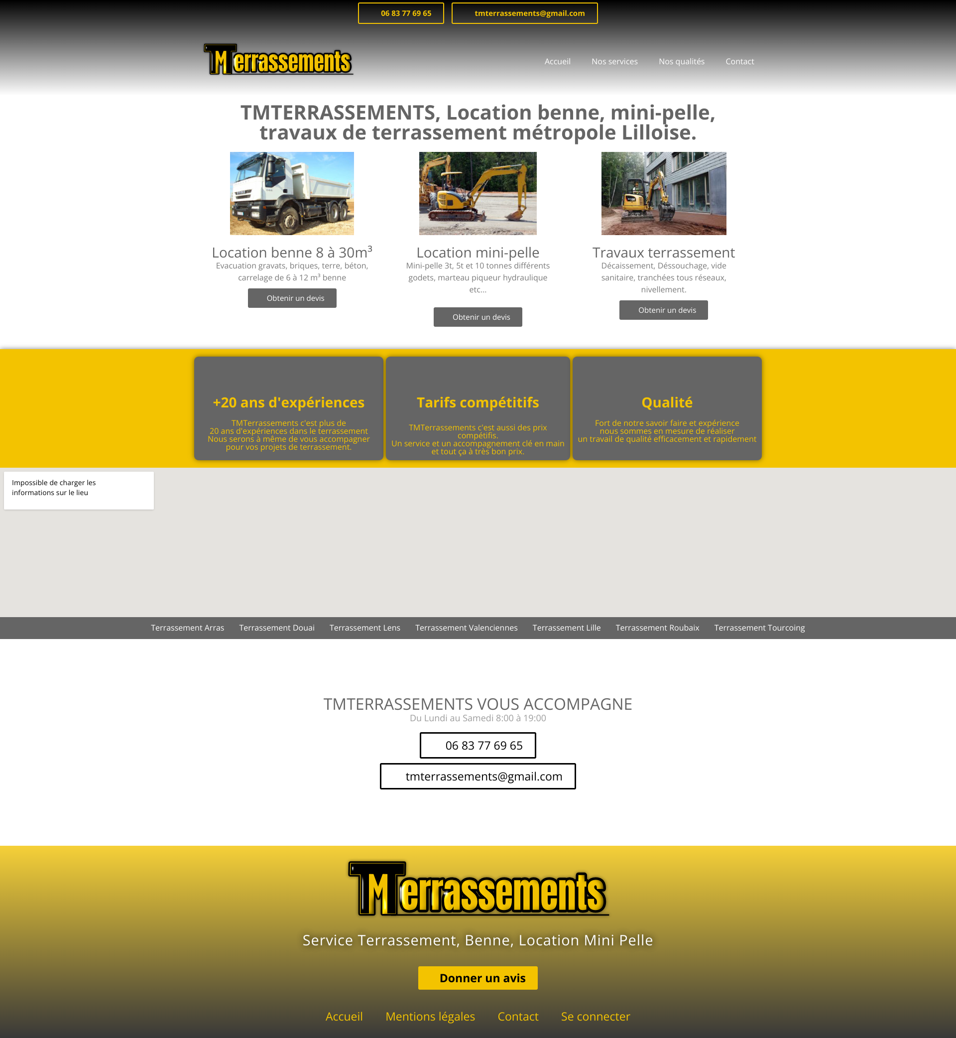 Aperçu du site