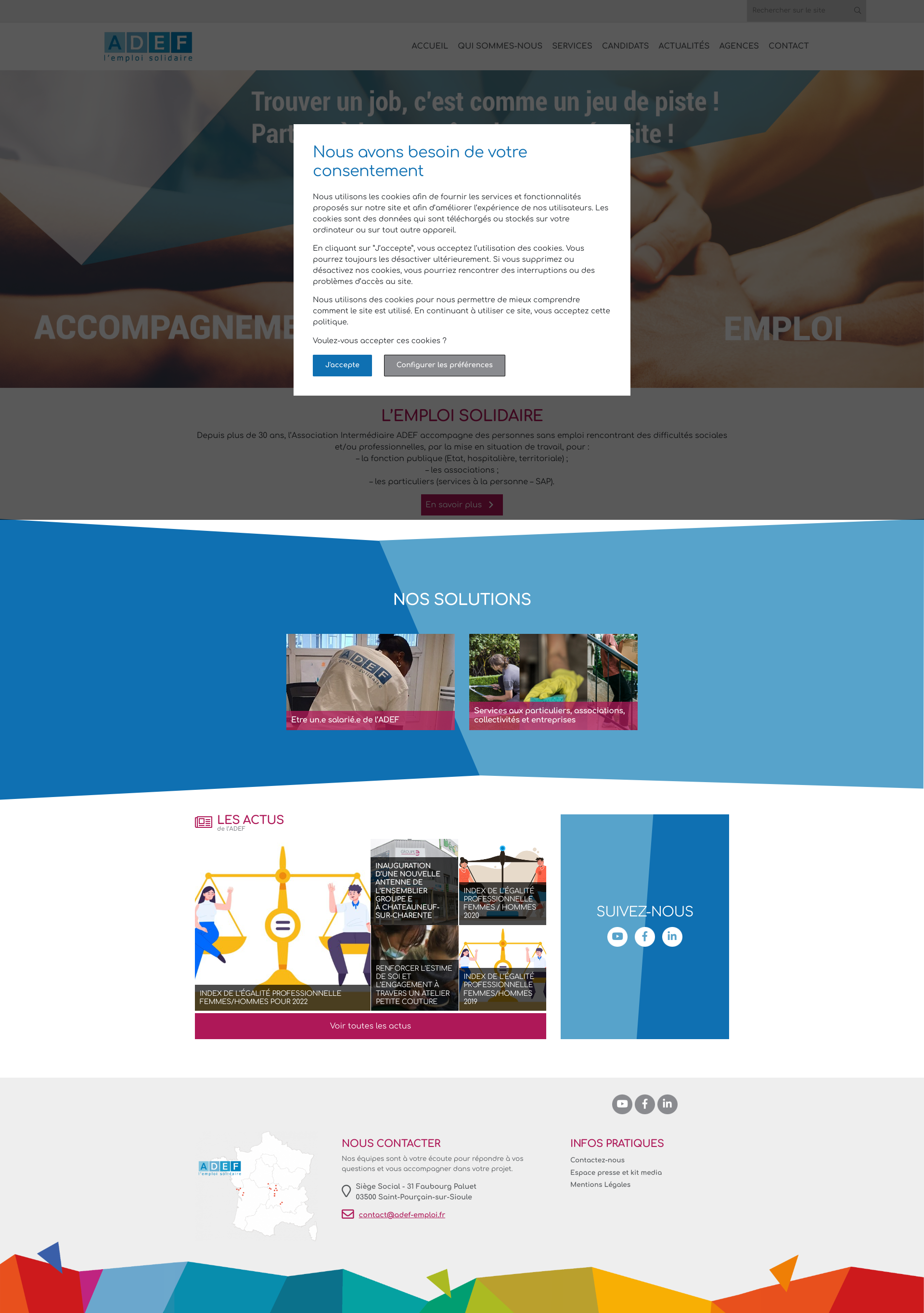 Aperçu du site