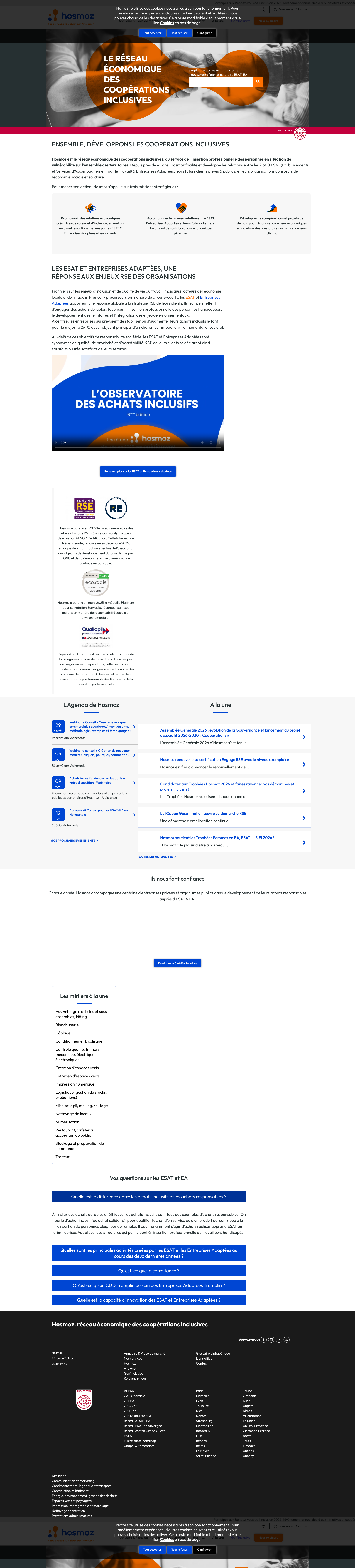 Aperçu du site