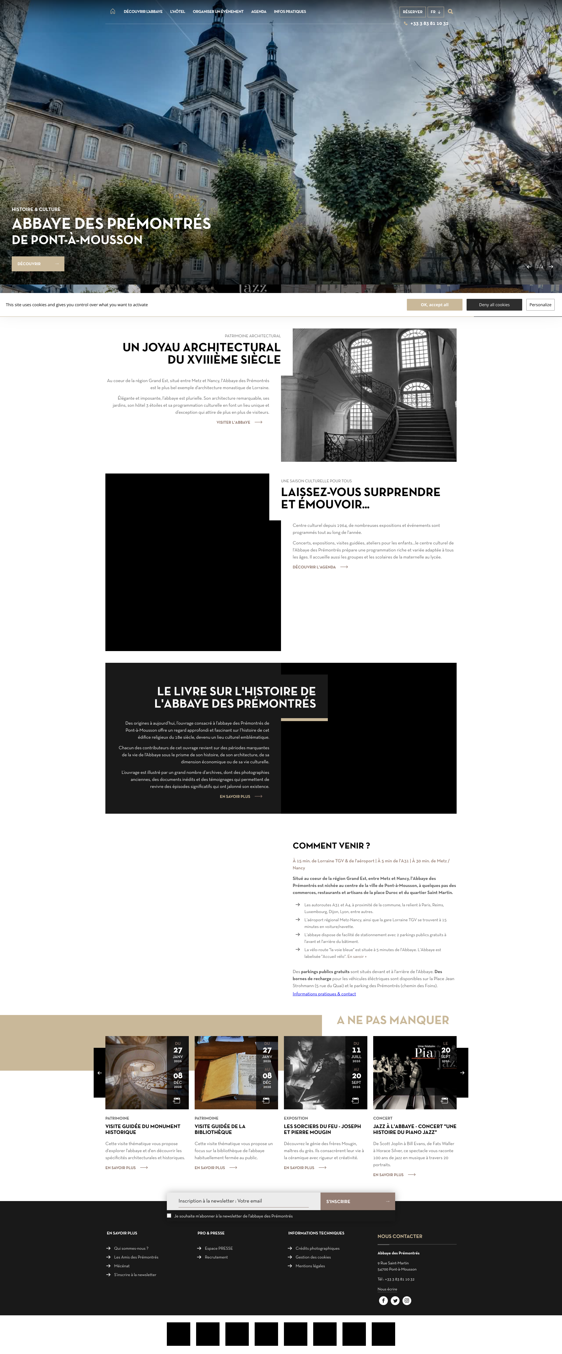 Aperçu du site