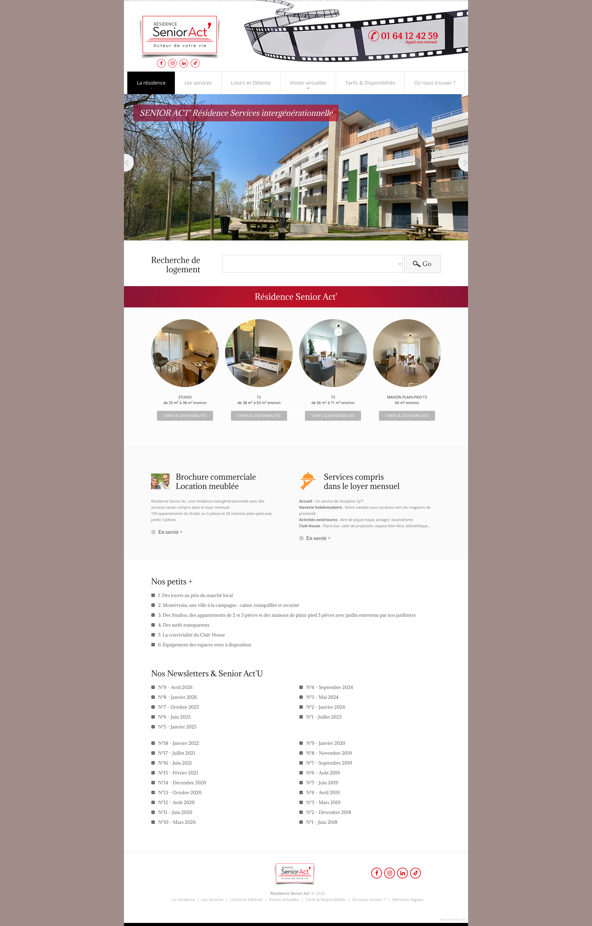Aperçu du site