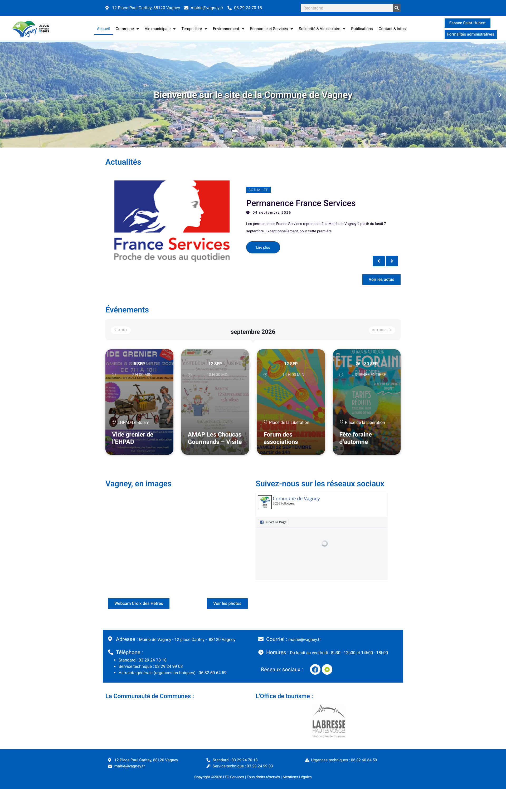 Aperçu du site