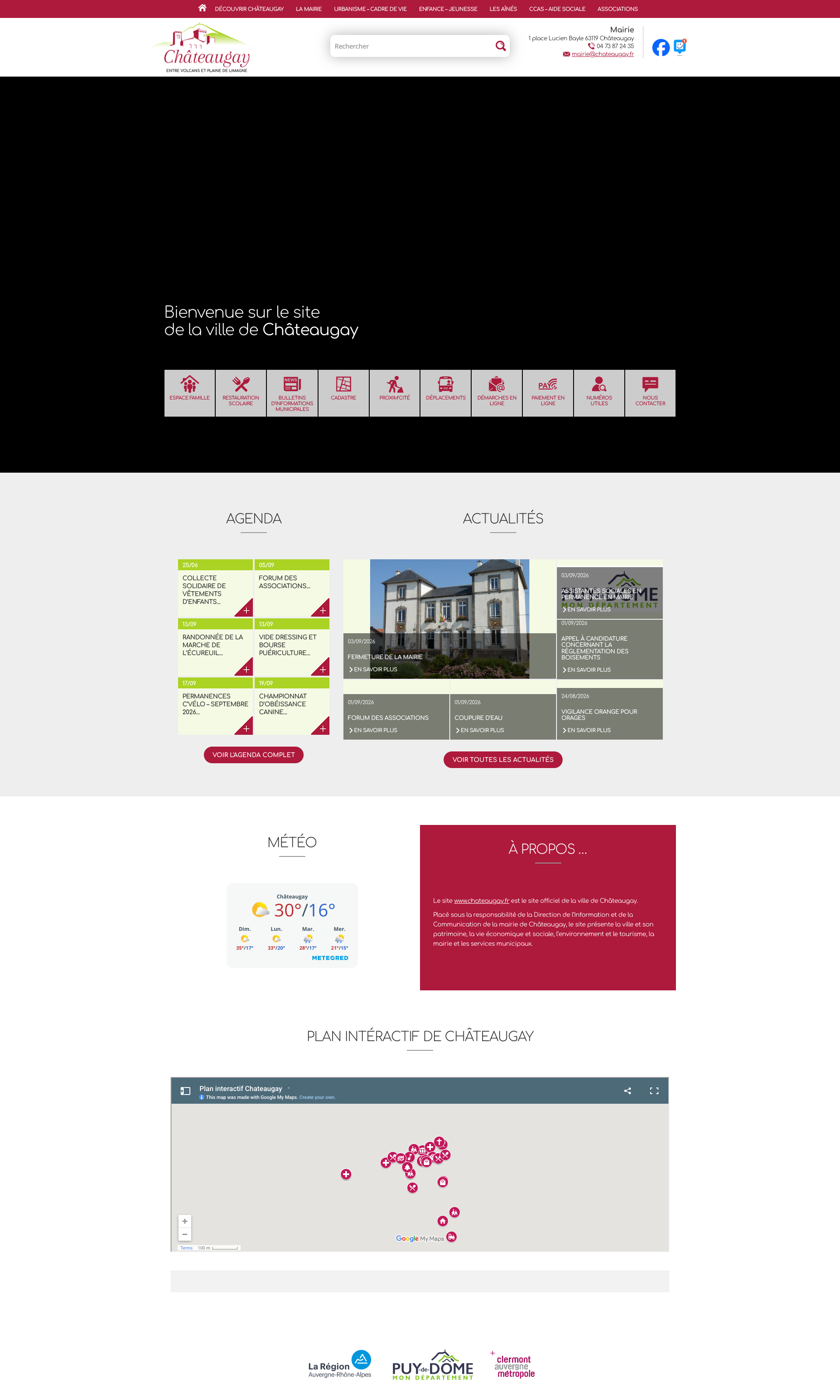Aperçu du site